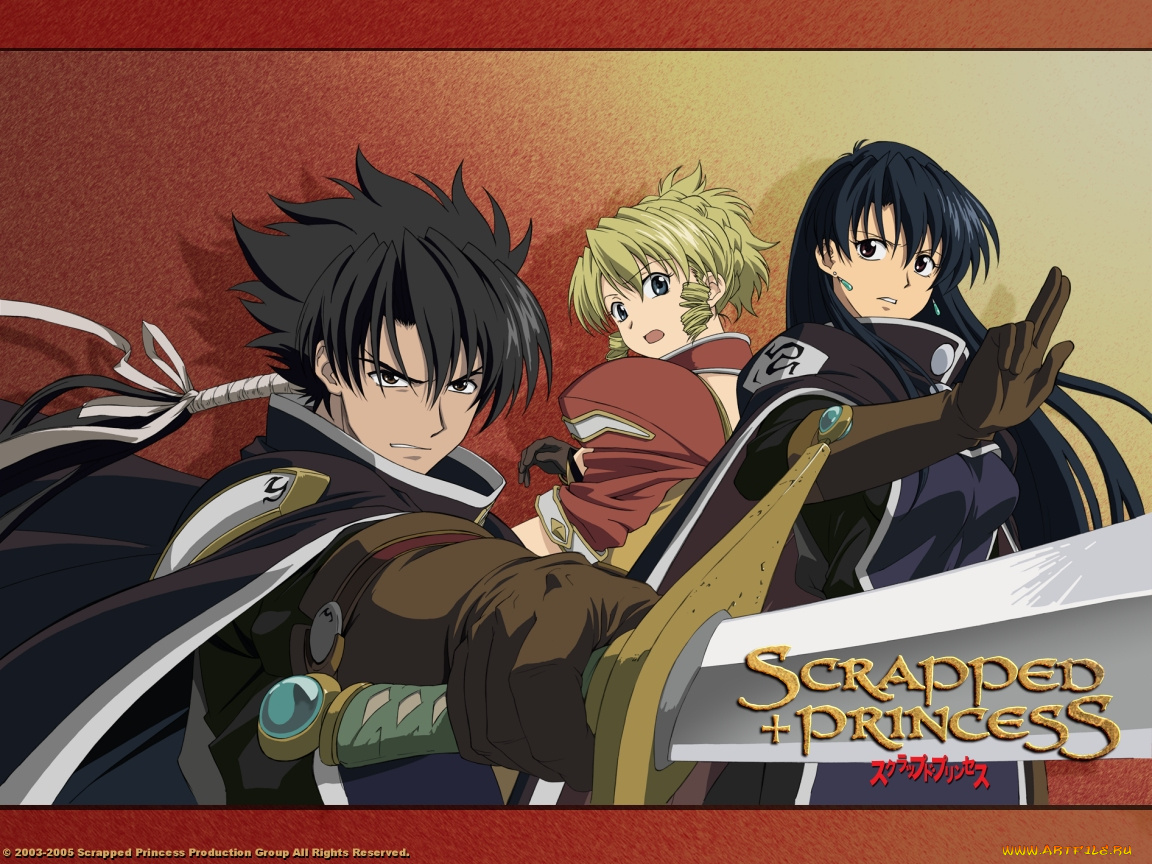 аниме, scrapped, princess