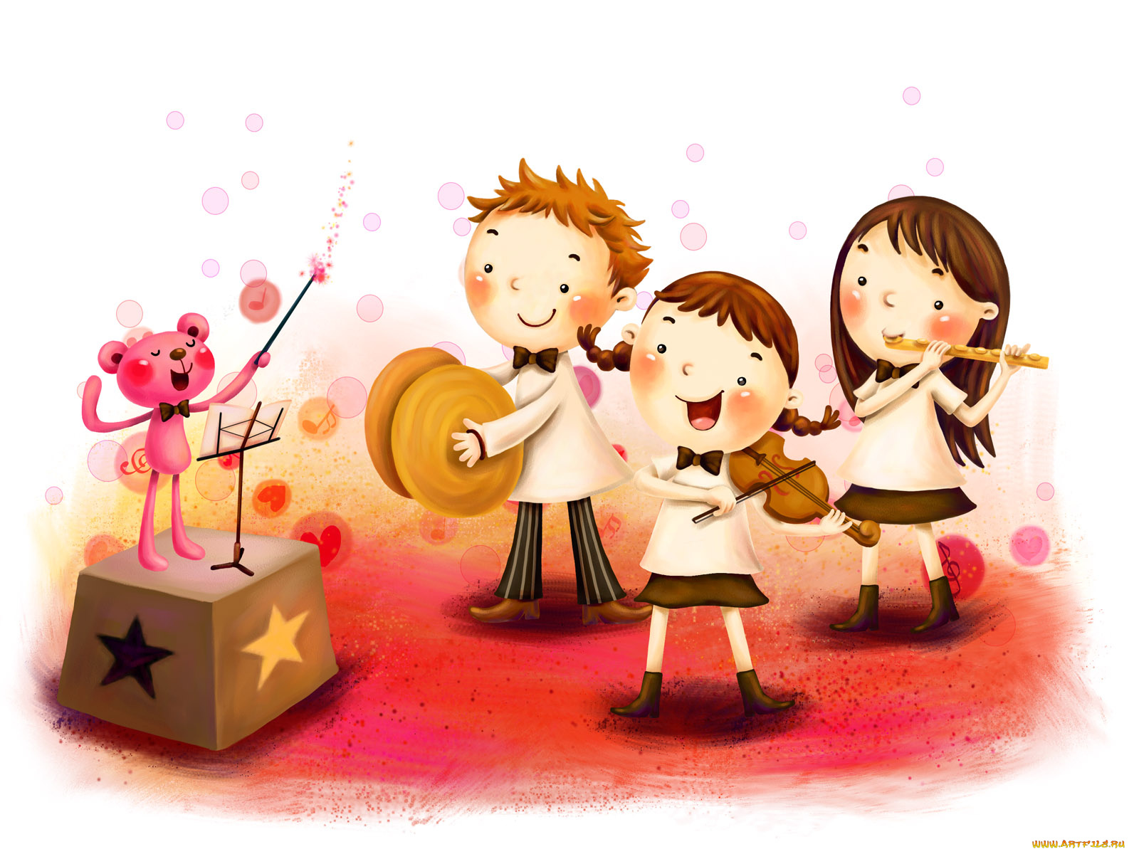 рисованные, дети