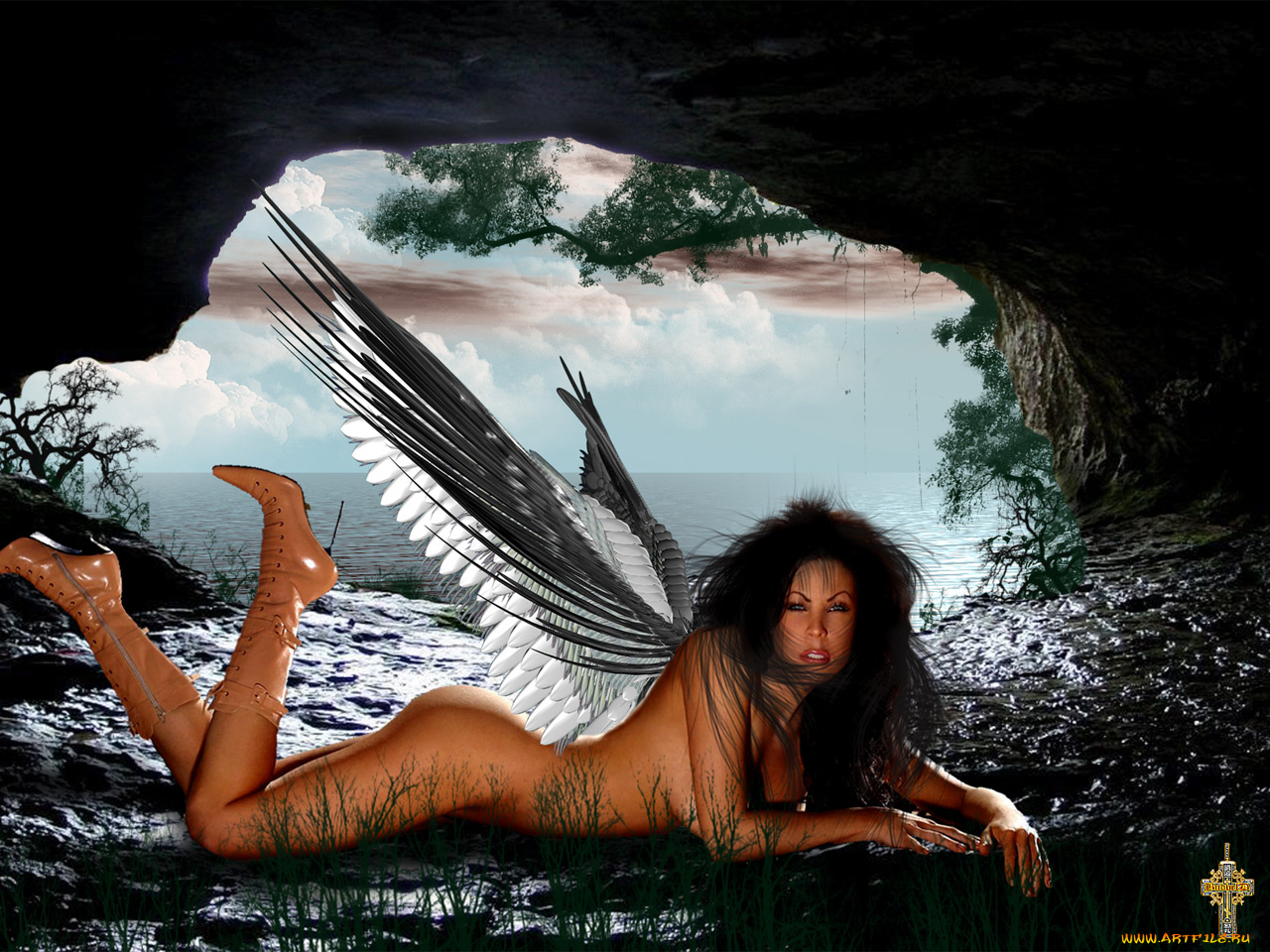 ангел, ночи, фэнтези, ангелы