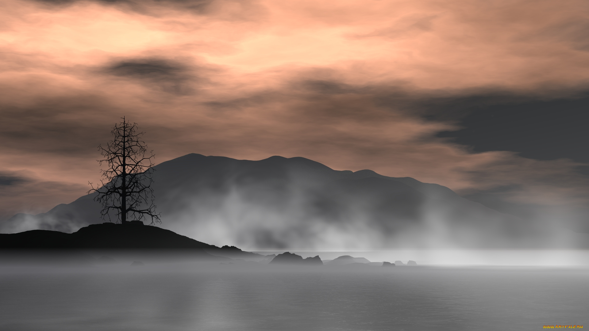 3д, графика, nature, landscape, природа