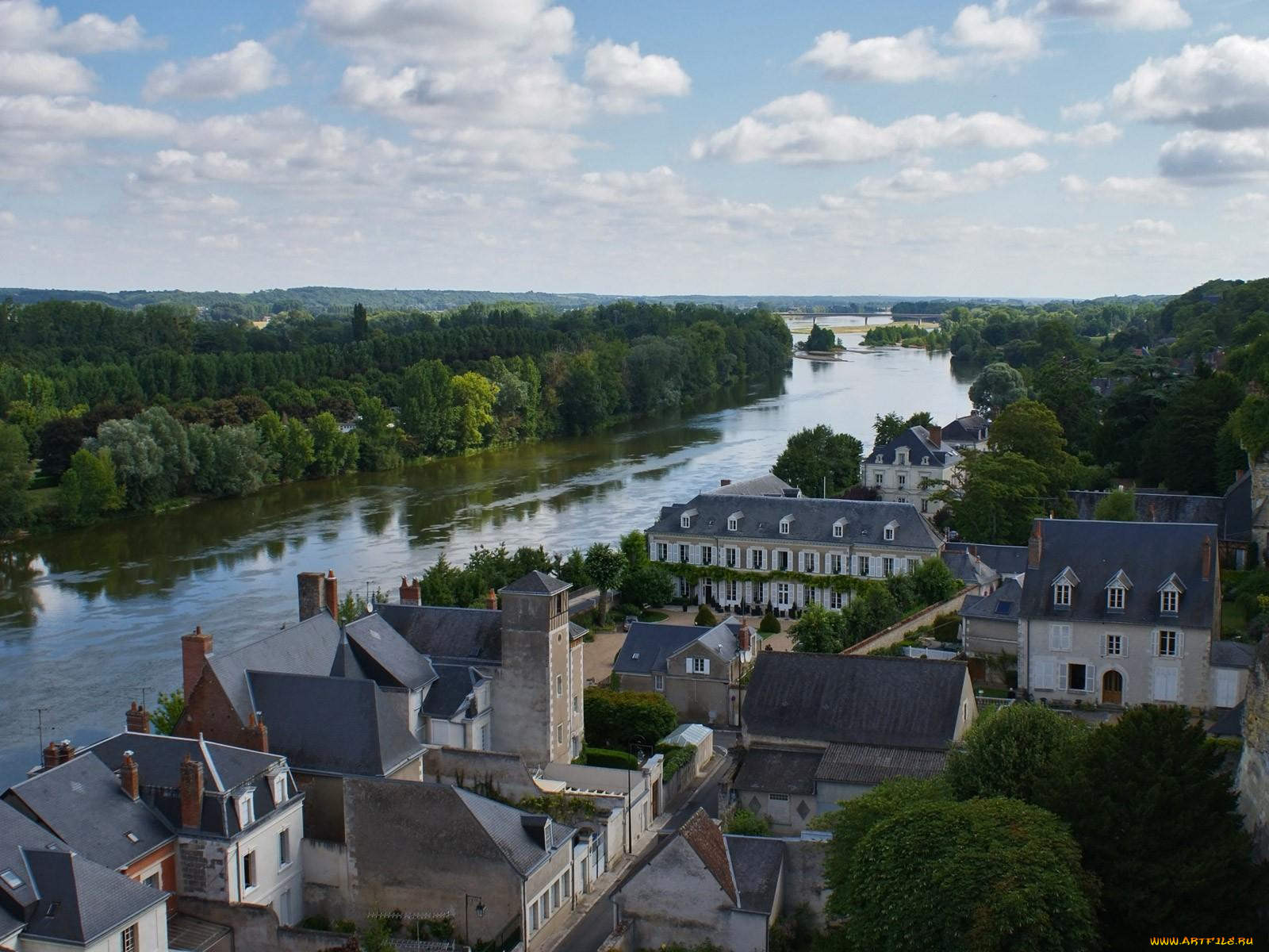 loire, france, города, пейзажи