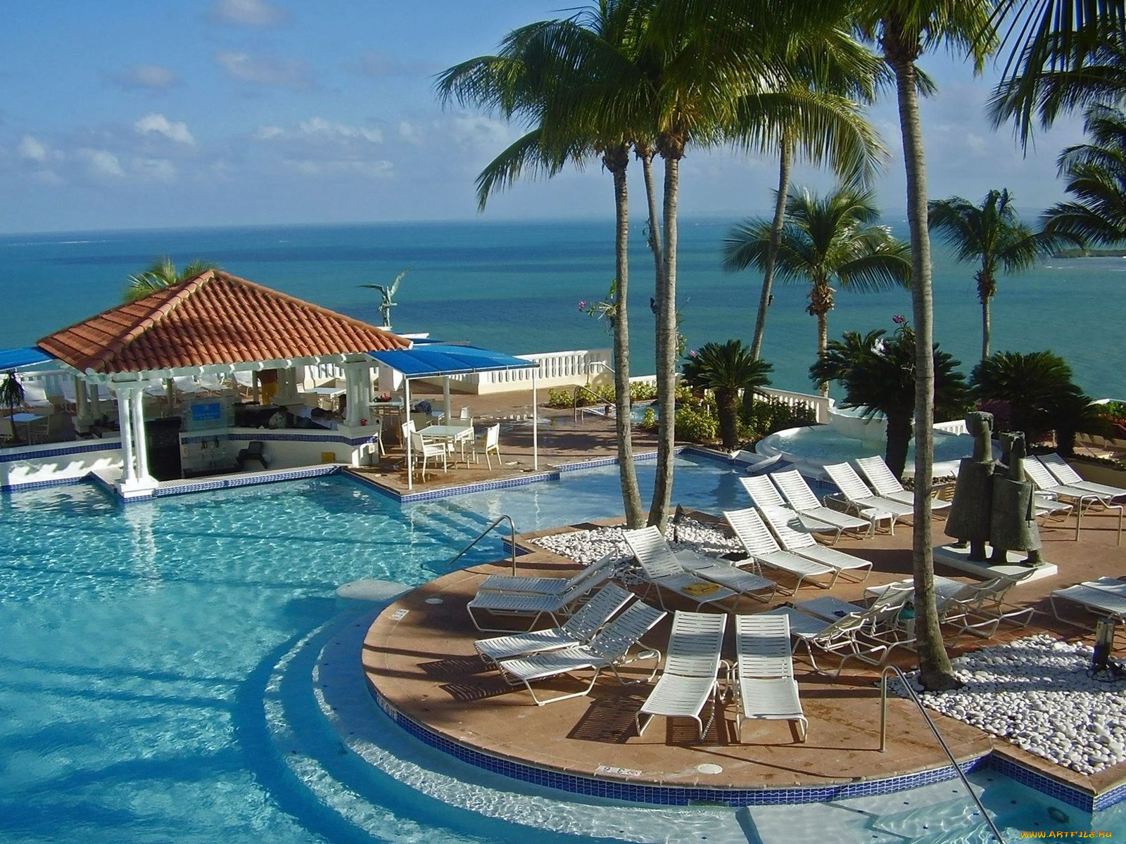 puerto, rico, интерьер, бассейны, открытые, площадки