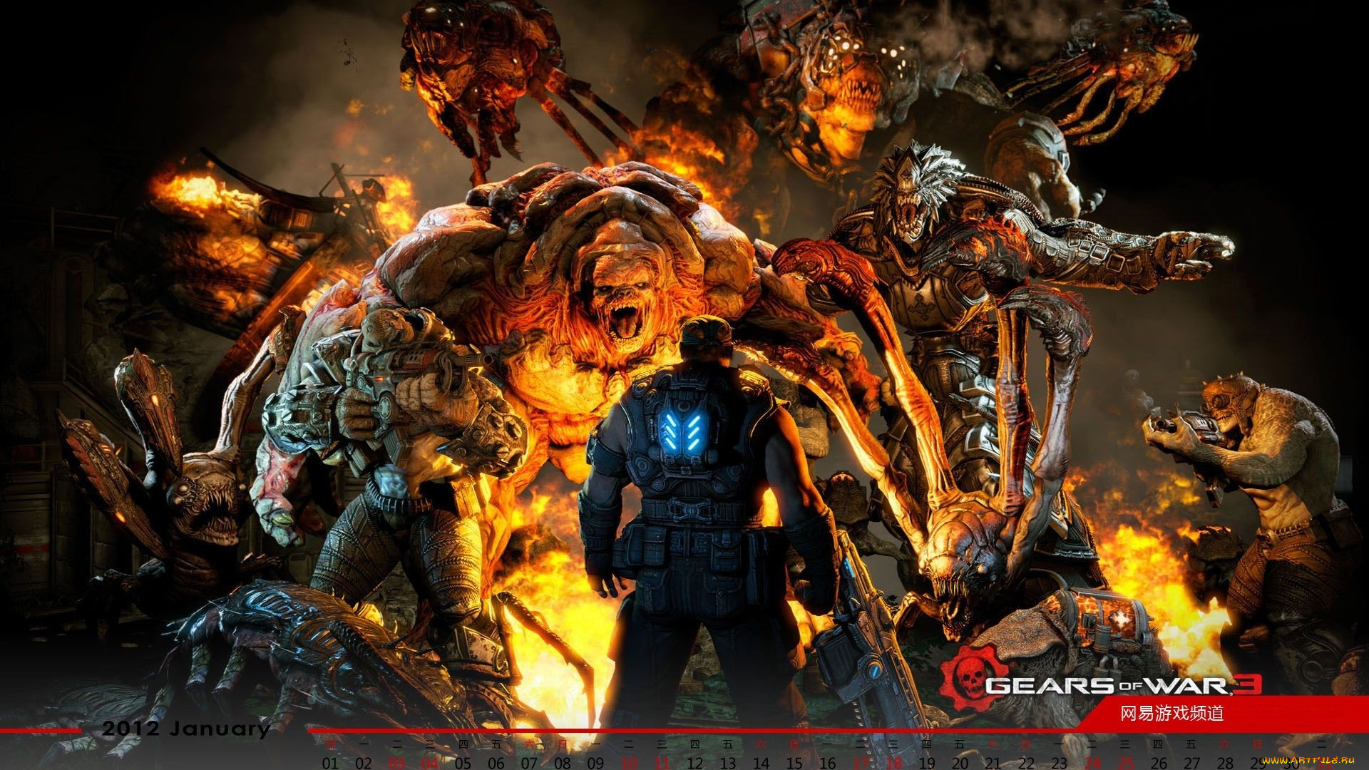 календари, видеоигры, gears, of, war, 3