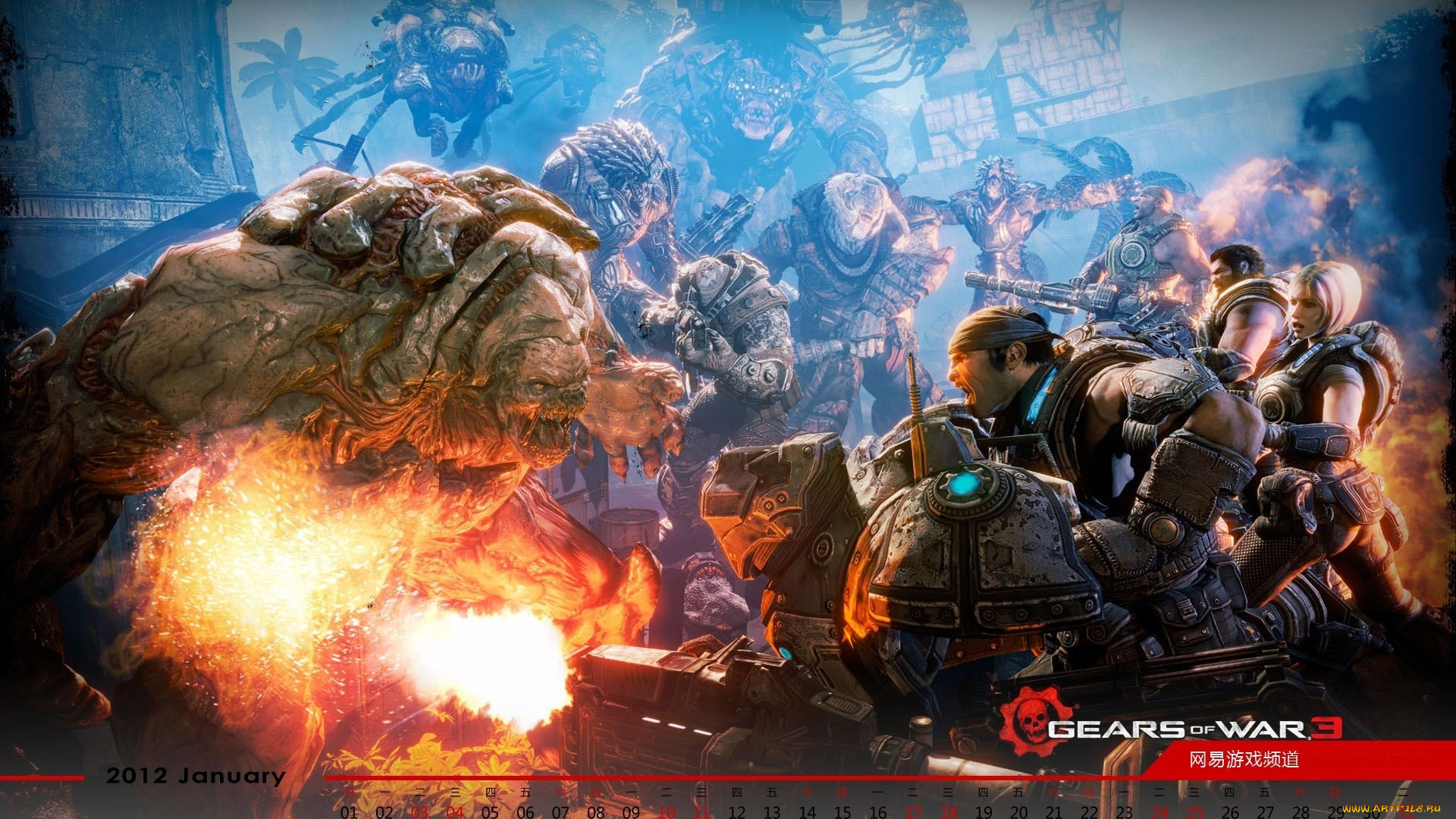 календари, видеоигры, gears, of, war, 3