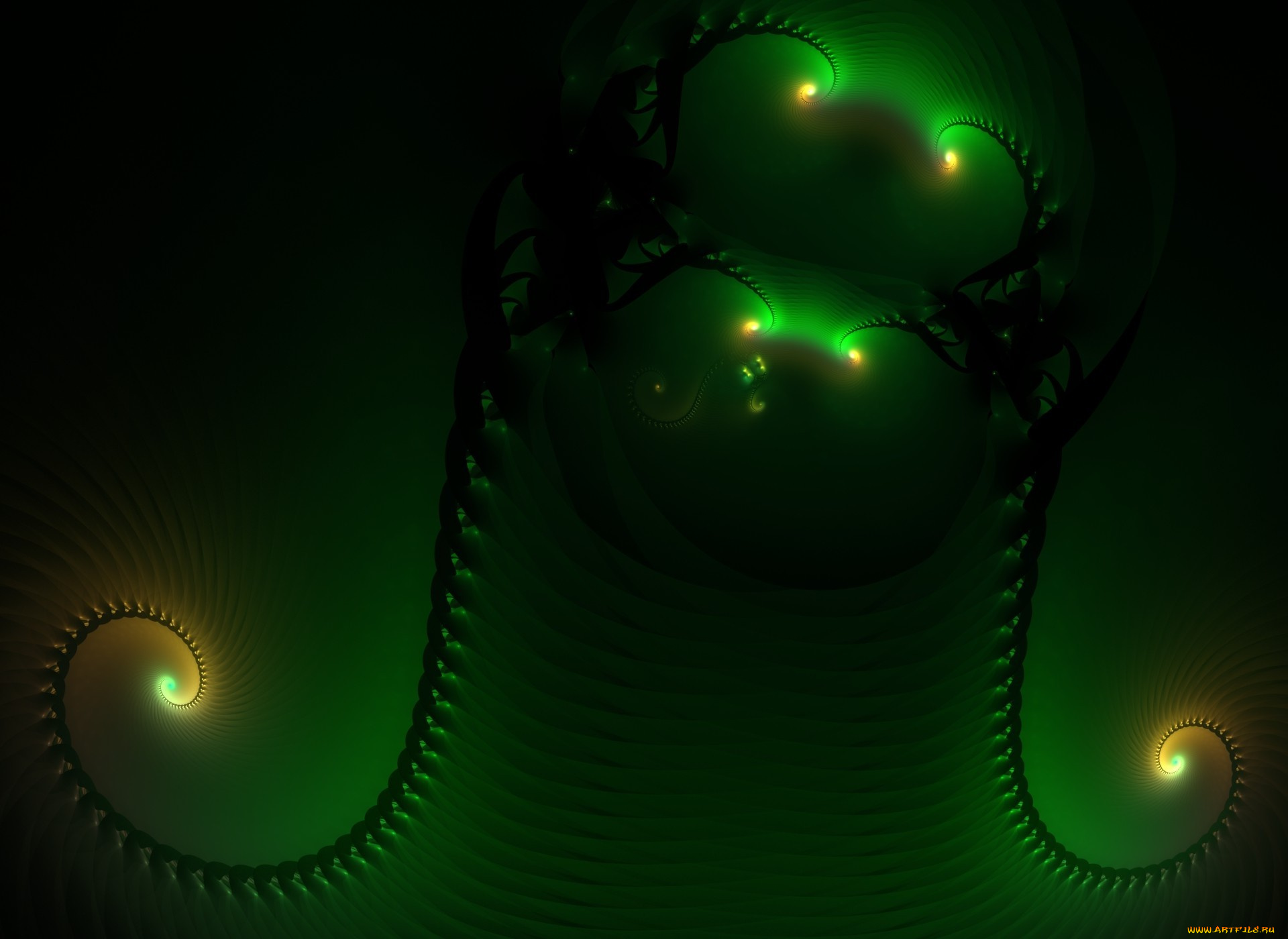 3д, графика, fractal, фракталы, фрактал, узор, фон