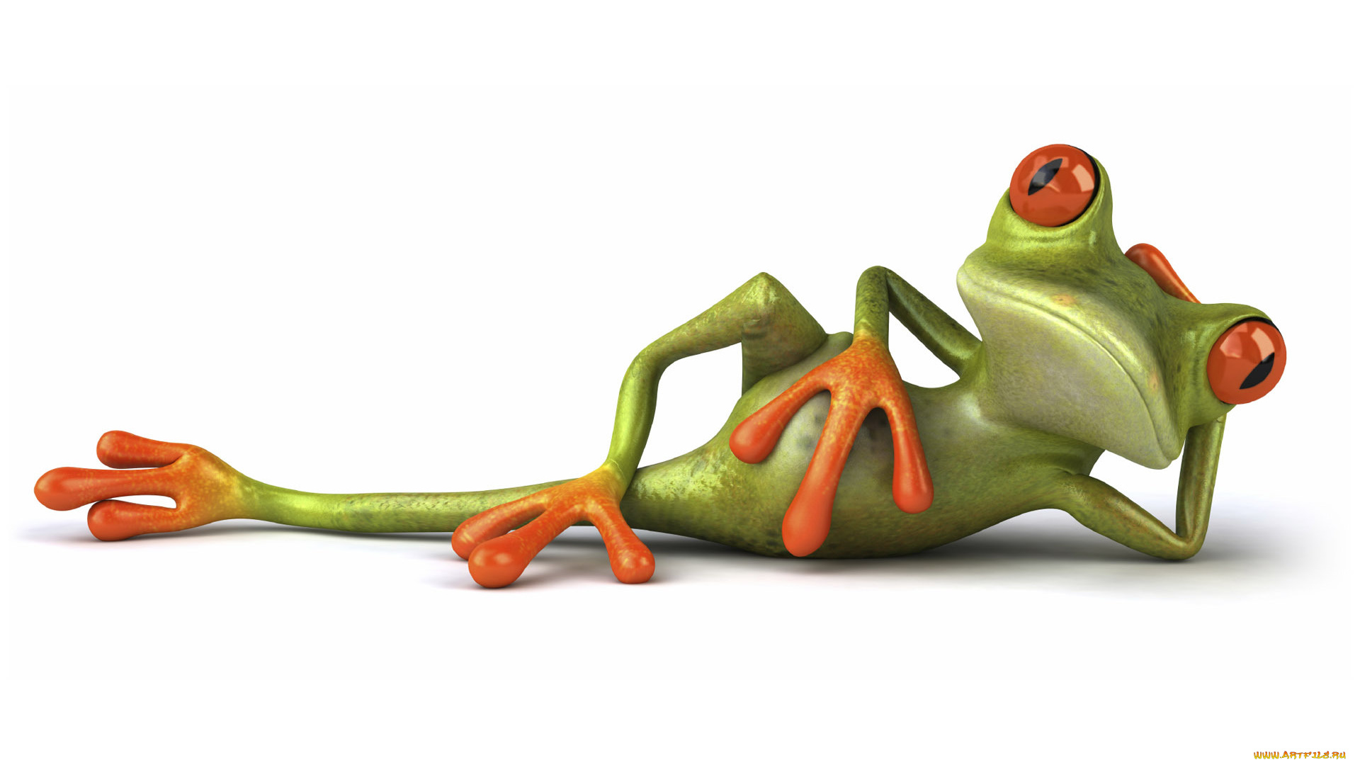 3д, графика, animals, , животные, поза, лягушка
