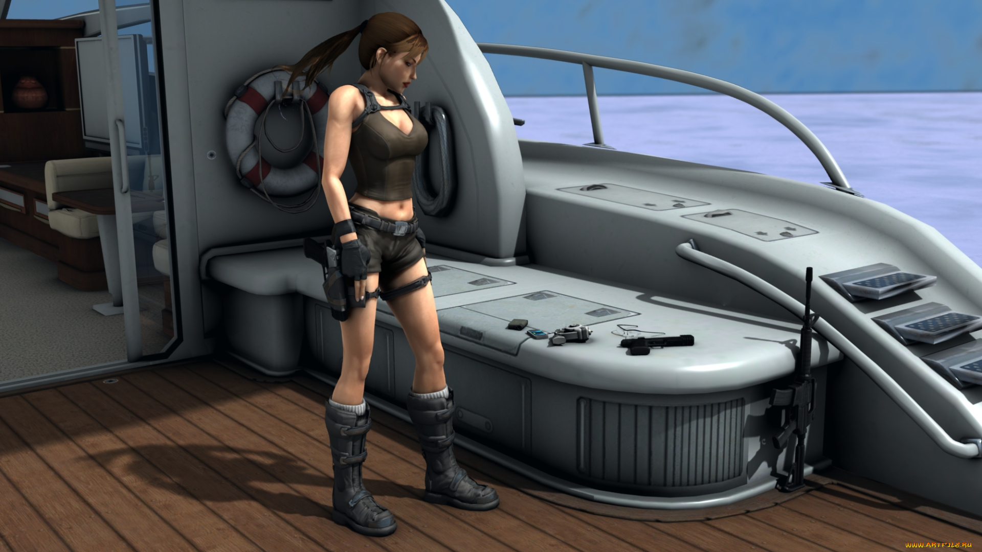 3д, графика, fantasy, , фантазия, девушка, оружие