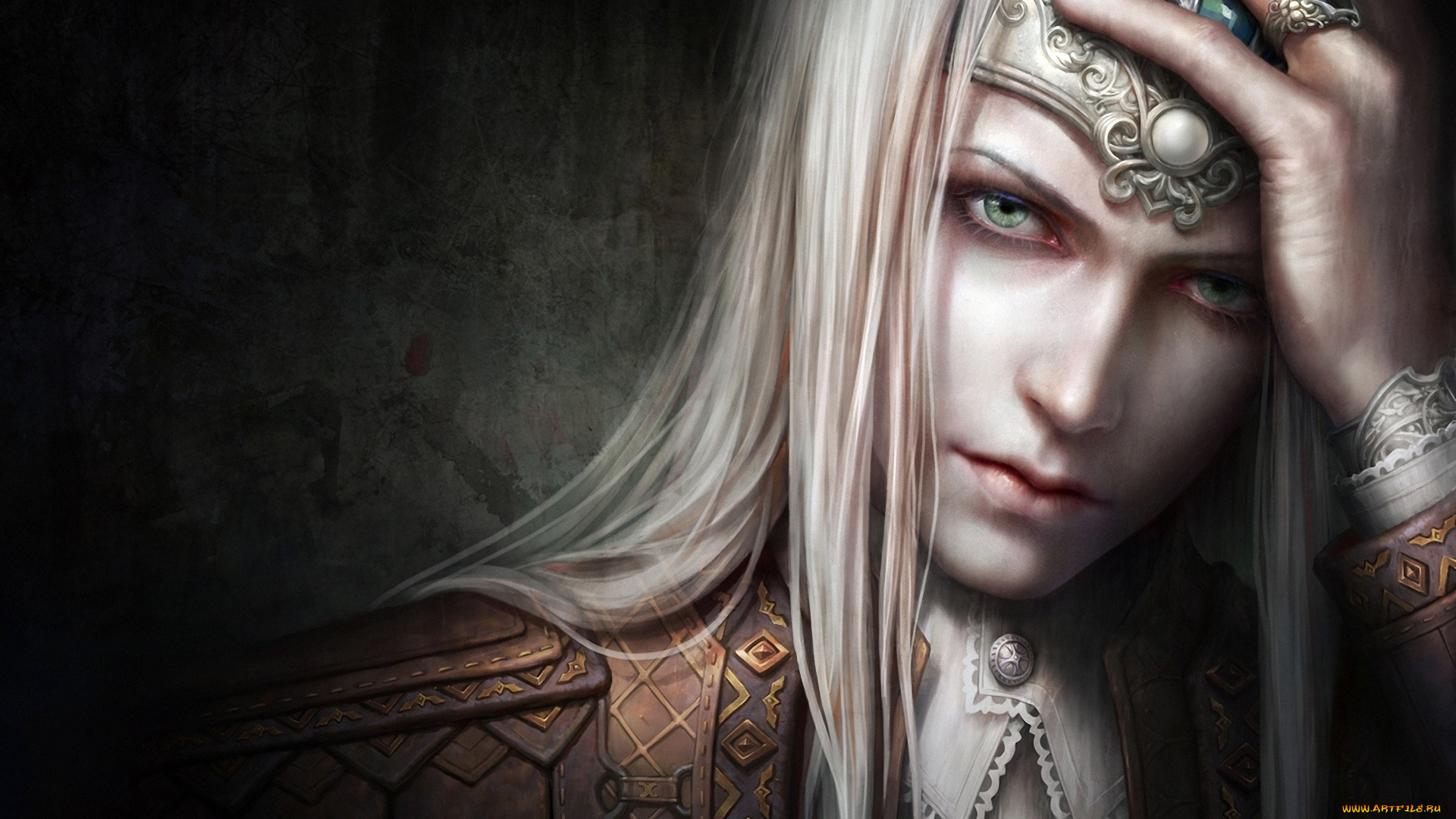 фэнтези, люди, глаза, рука, взгляд, лицо, волосы, парень