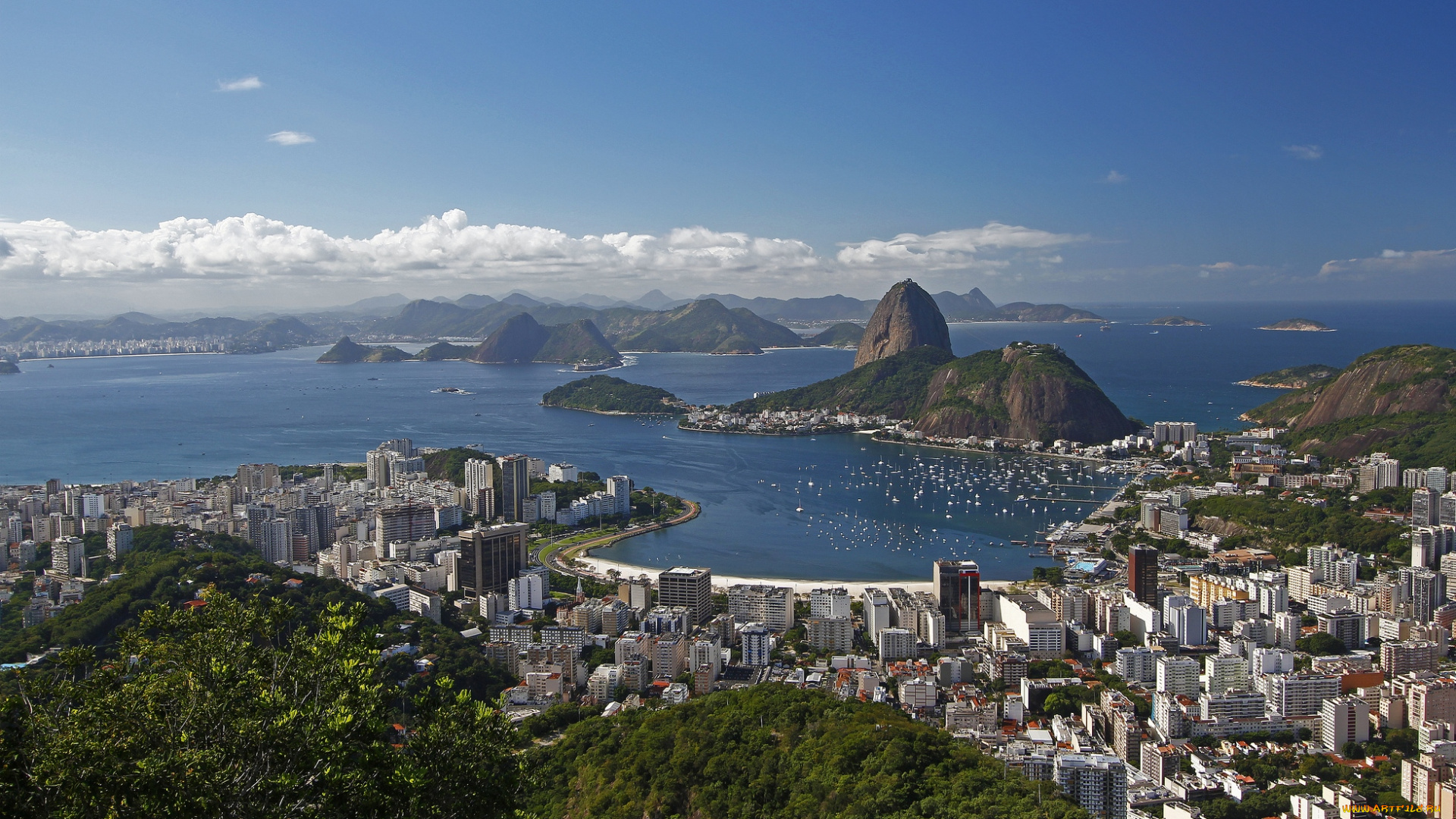 города, рио-де-жанейро, , бразилия, панорама