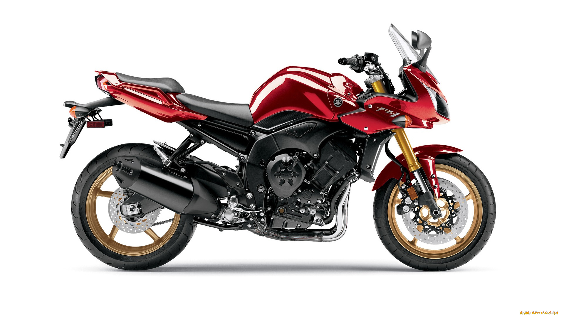 мотоциклы, yamaha, 2010, fz1, красный