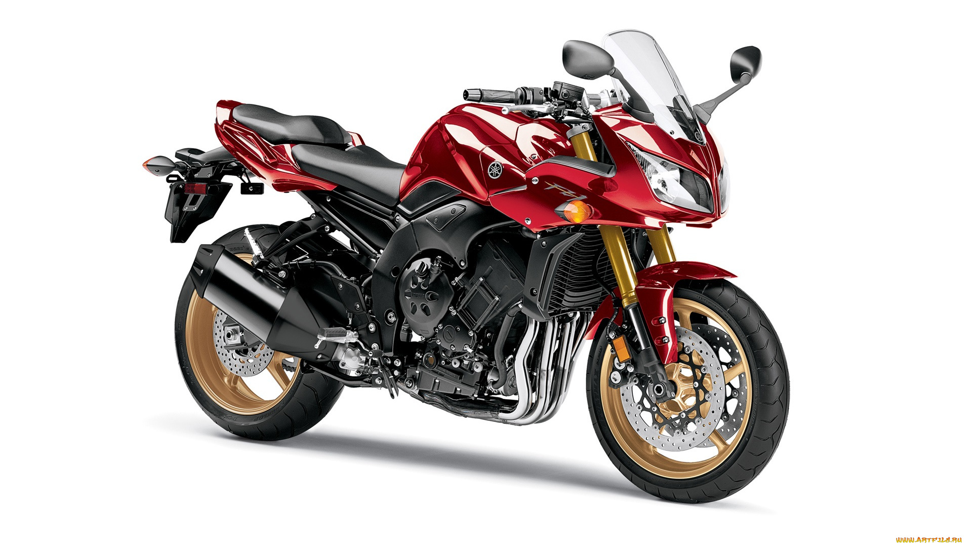 мотоциклы, yamaha, 2010, fz1, красный