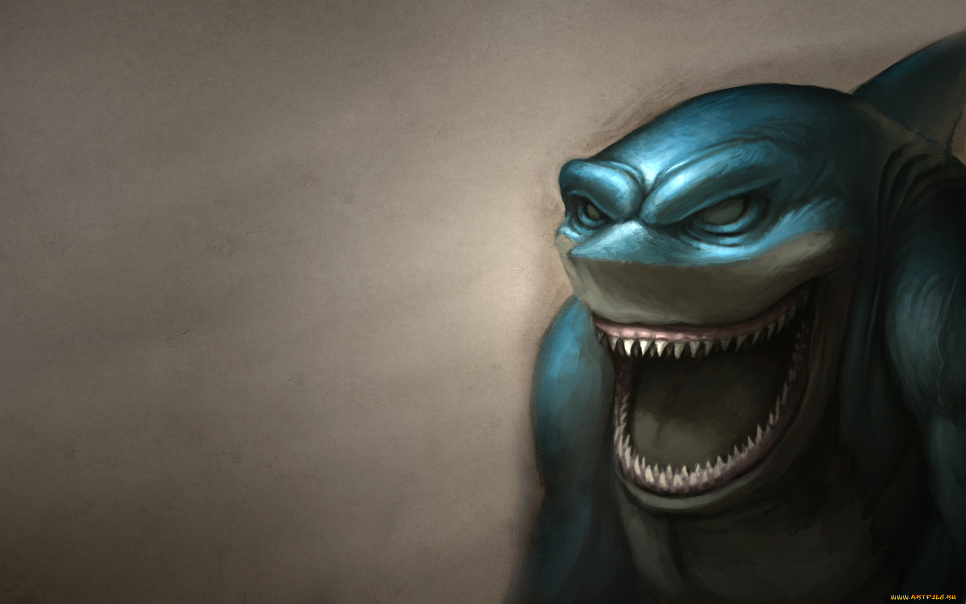 акула, мутант, фэнтези, существа, человек, мутант, акула