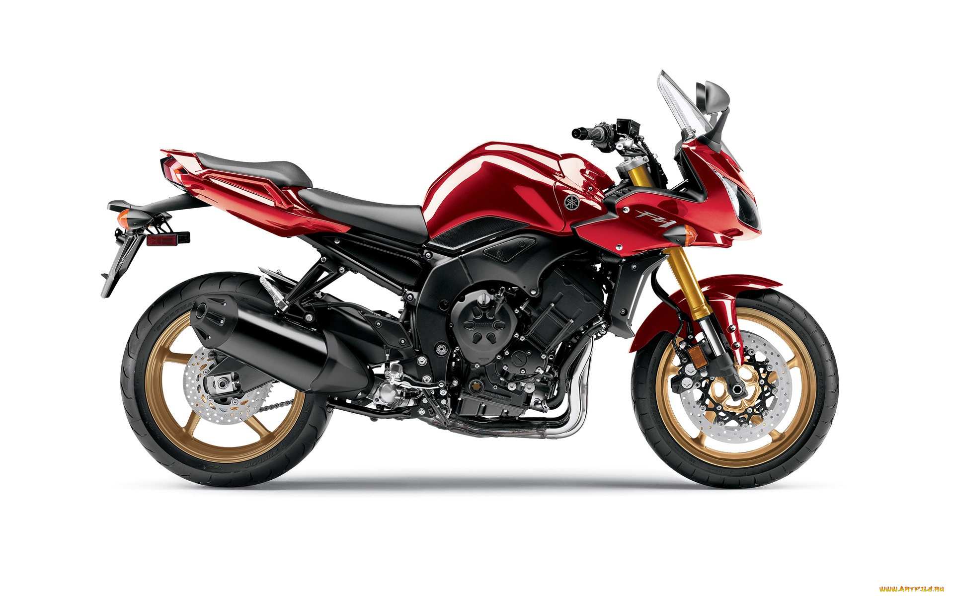 мотоциклы, yamaha, 2010, fz1, красный