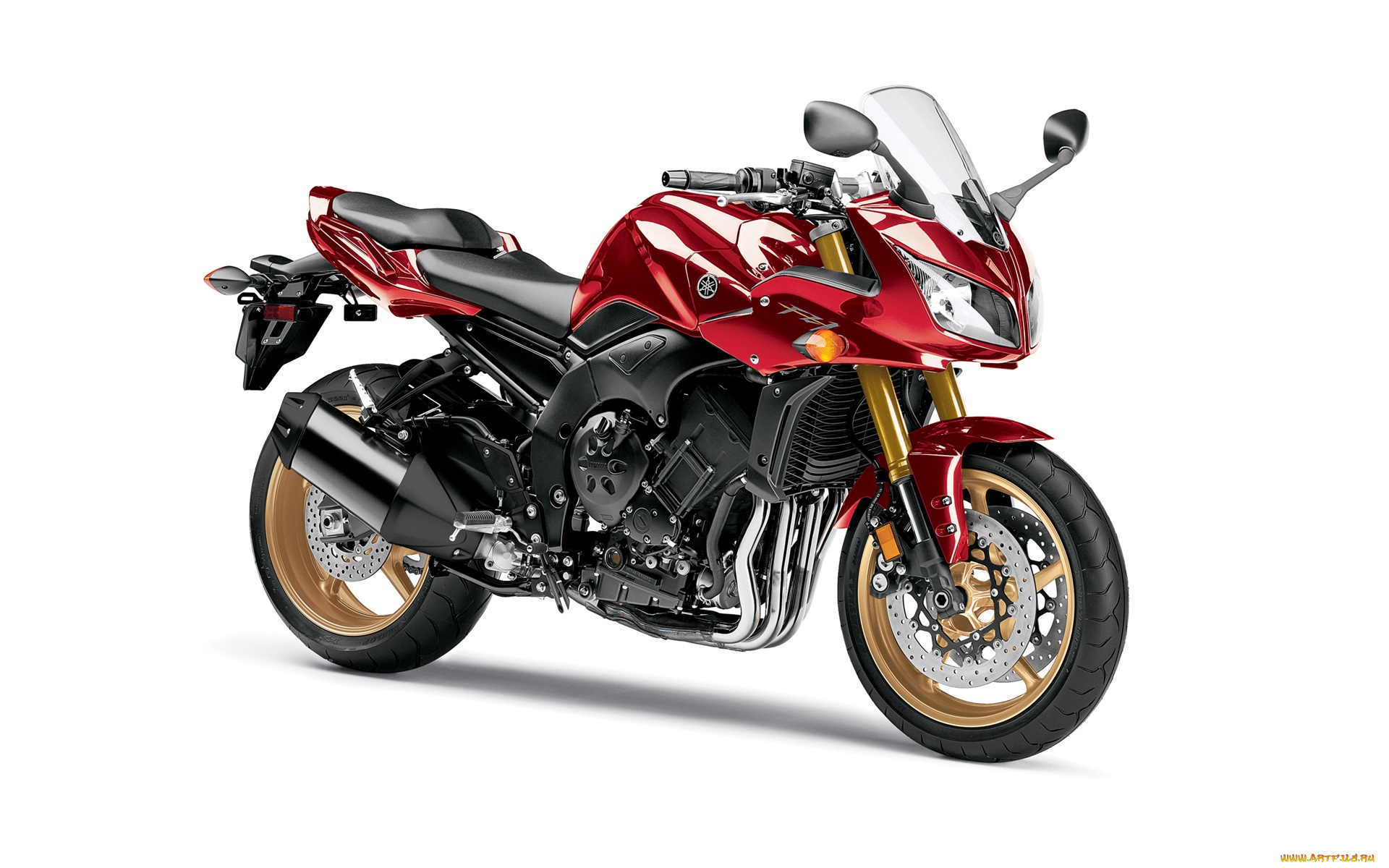 мотоциклы, yamaha, 2010, fz1, красный