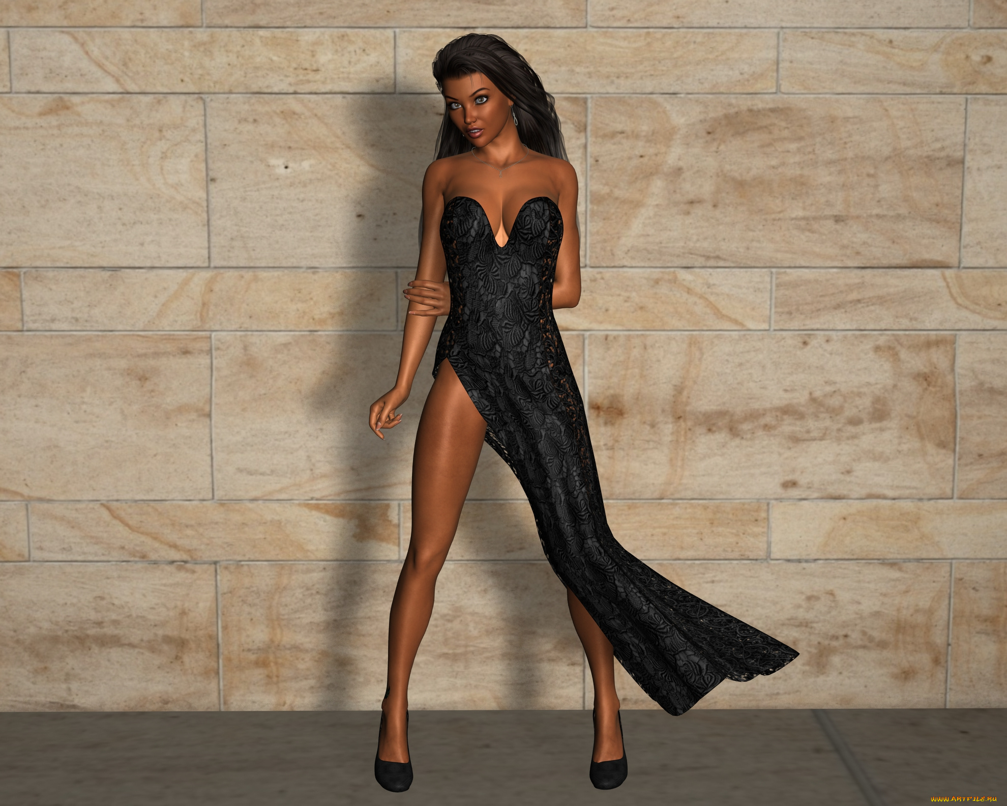 3д, графика, people, , люди, девушка, взгляд