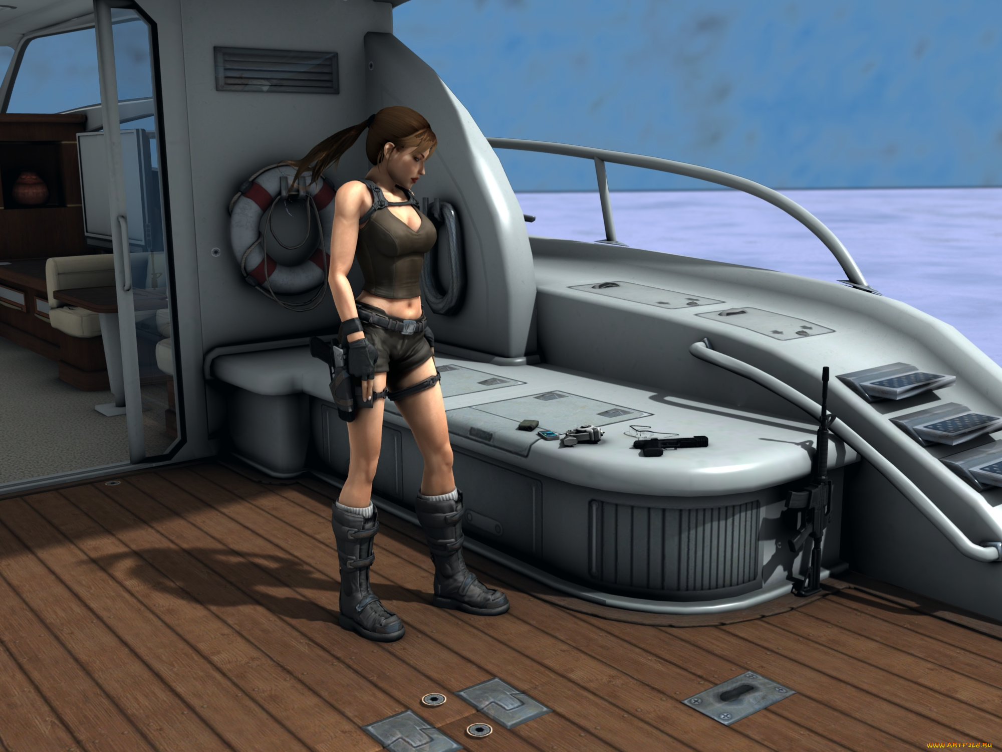 3д, графика, fantasy, , фантазия, девушка, оружие