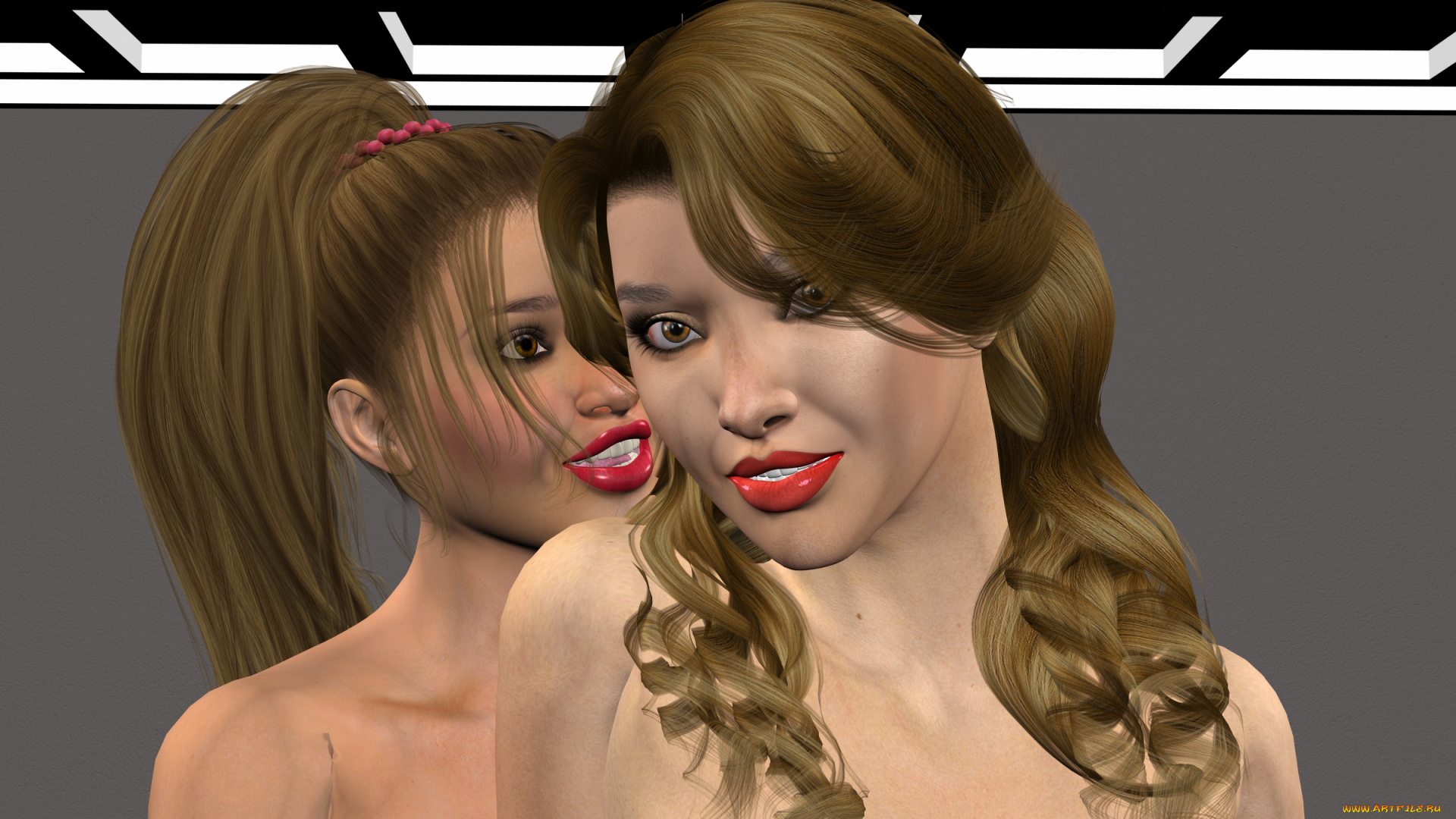 3д, графика, портрет, , portraits, девушки, фон, взгляд