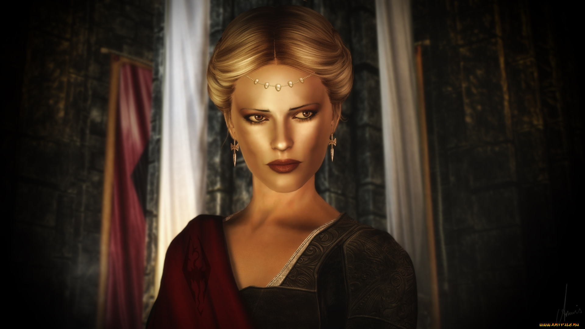 3д, графика, портрет, , portraits, фон, девушка, взгляд