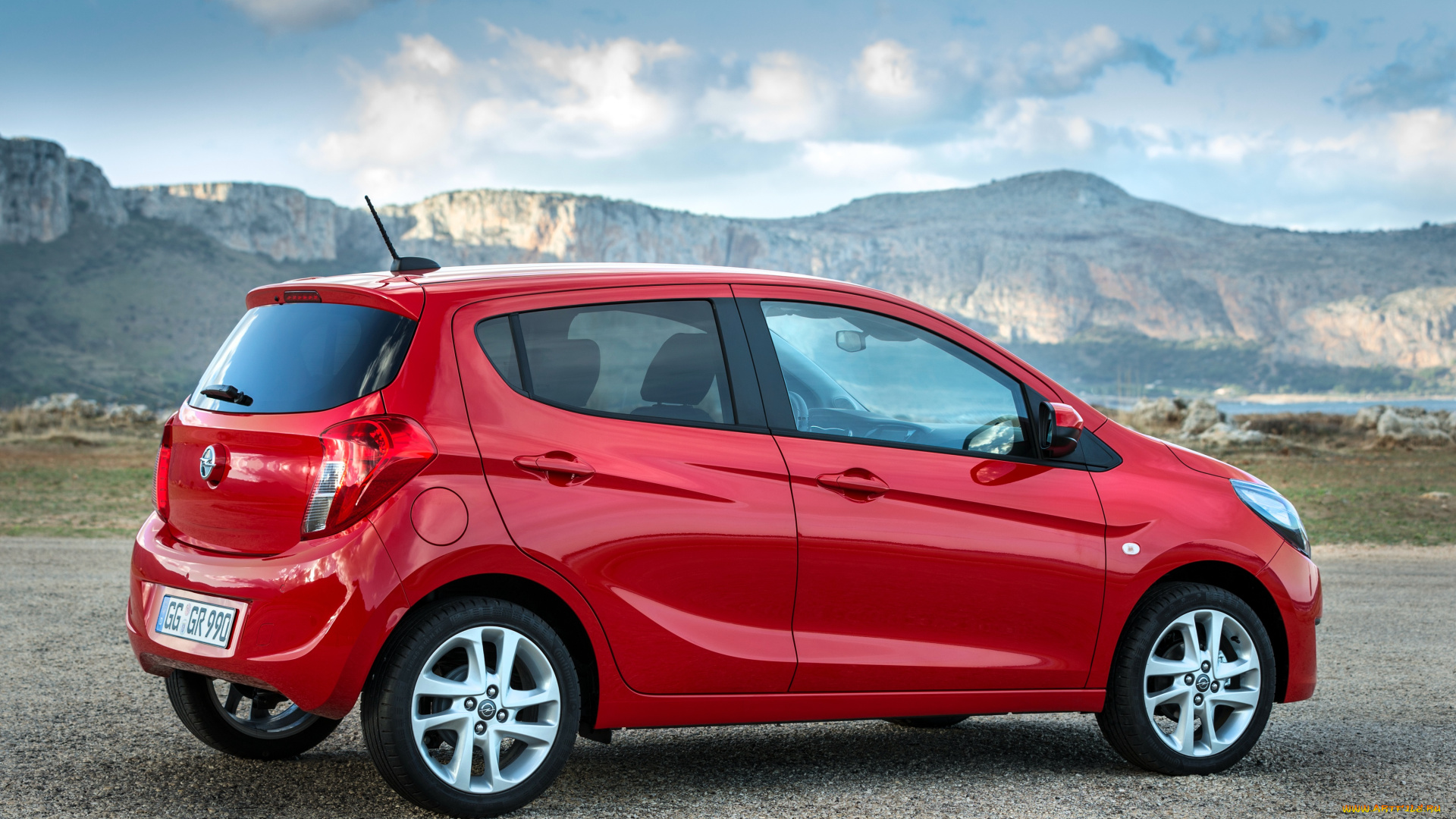 автомобили, opel, красный, karl, 2015г