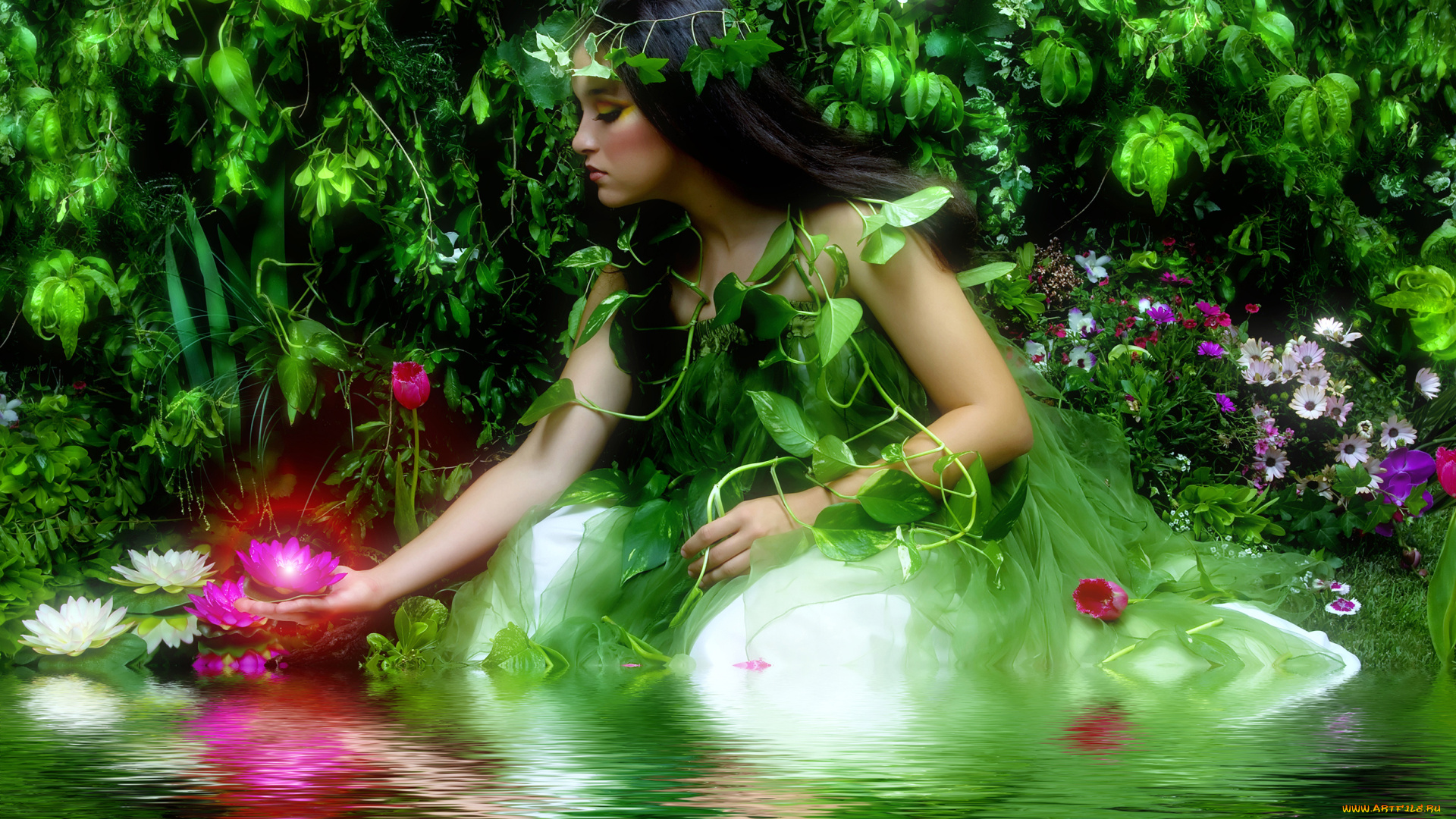 фэнтези, фотоарт, иван, купала, праздник, девушка
