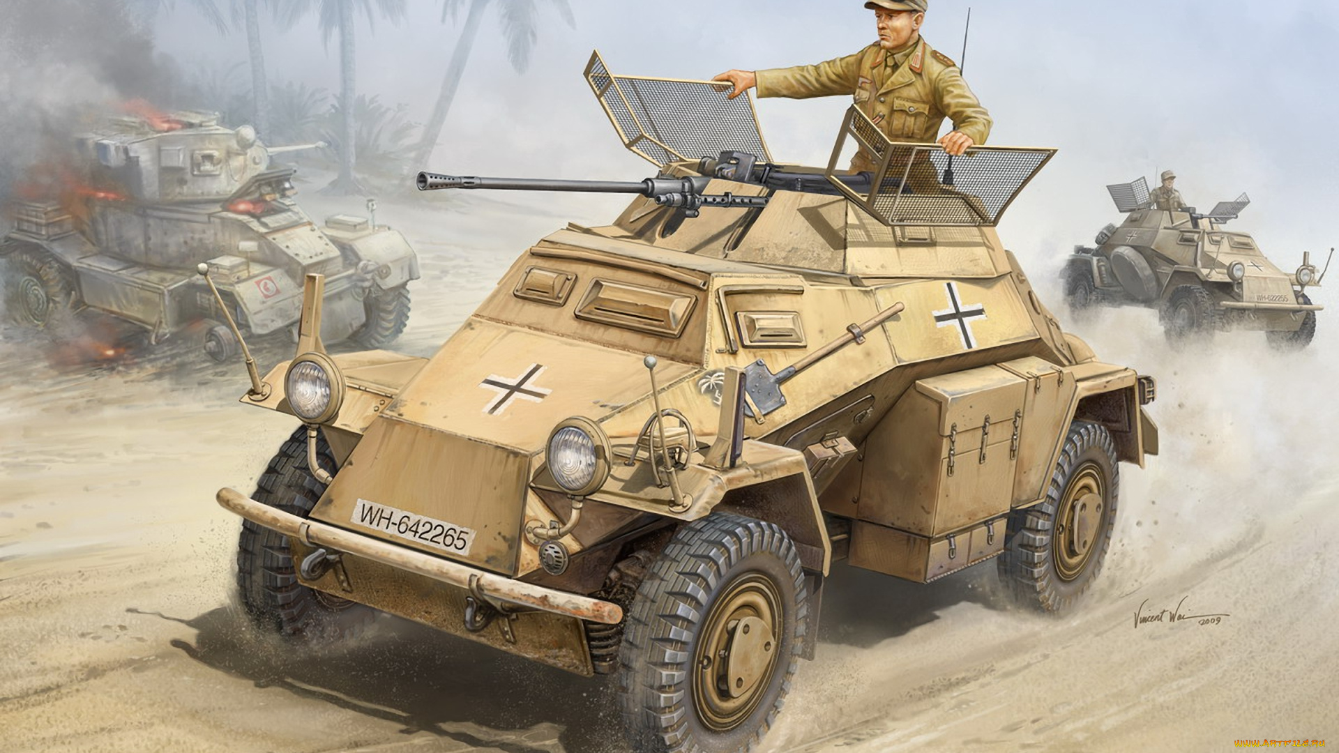 рисованное, армия, солдат, танк