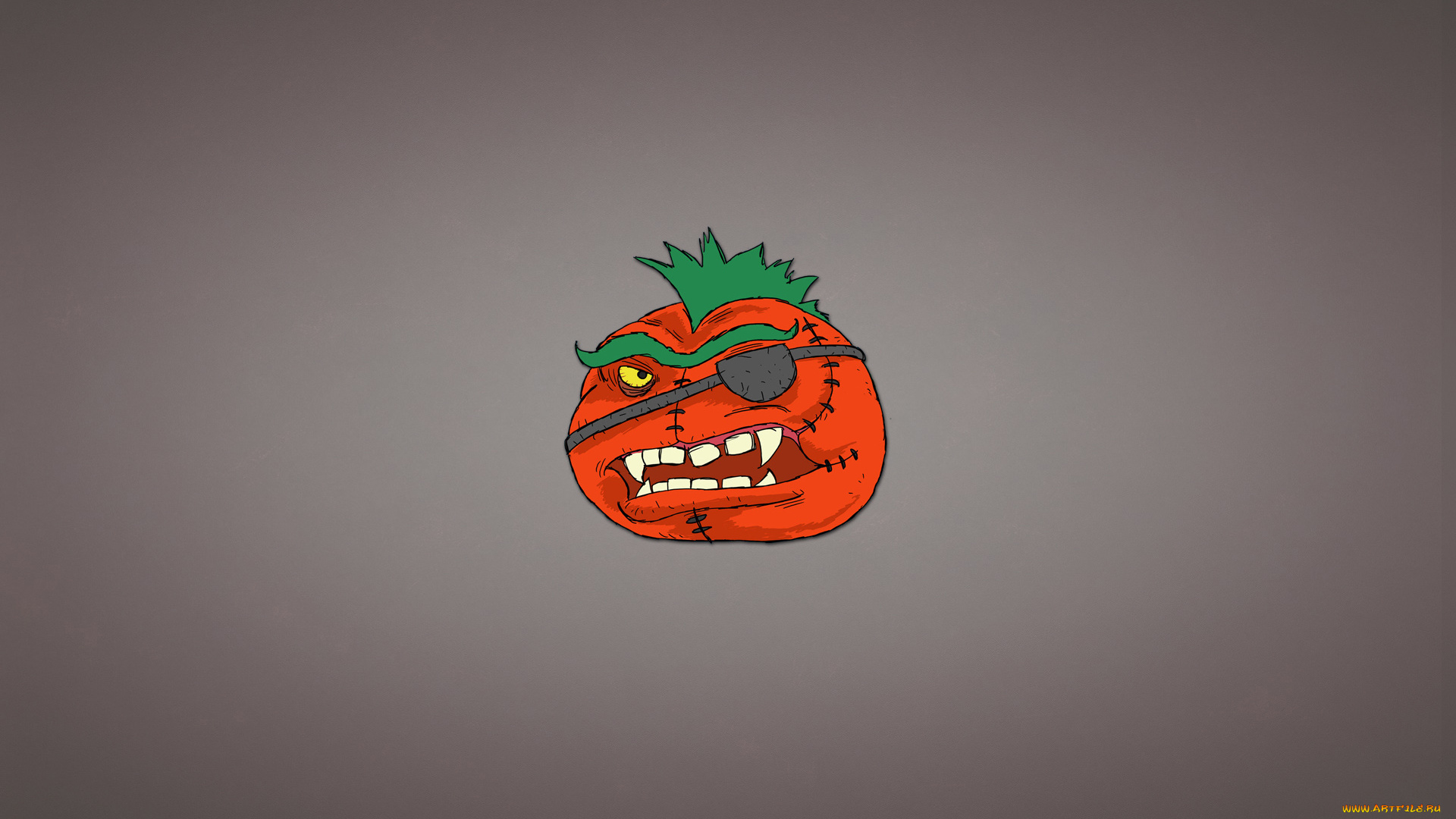 рисованное, минимализм, прическа, овощ, tomato, ирокез, повязка, зубастый, помидор, томат