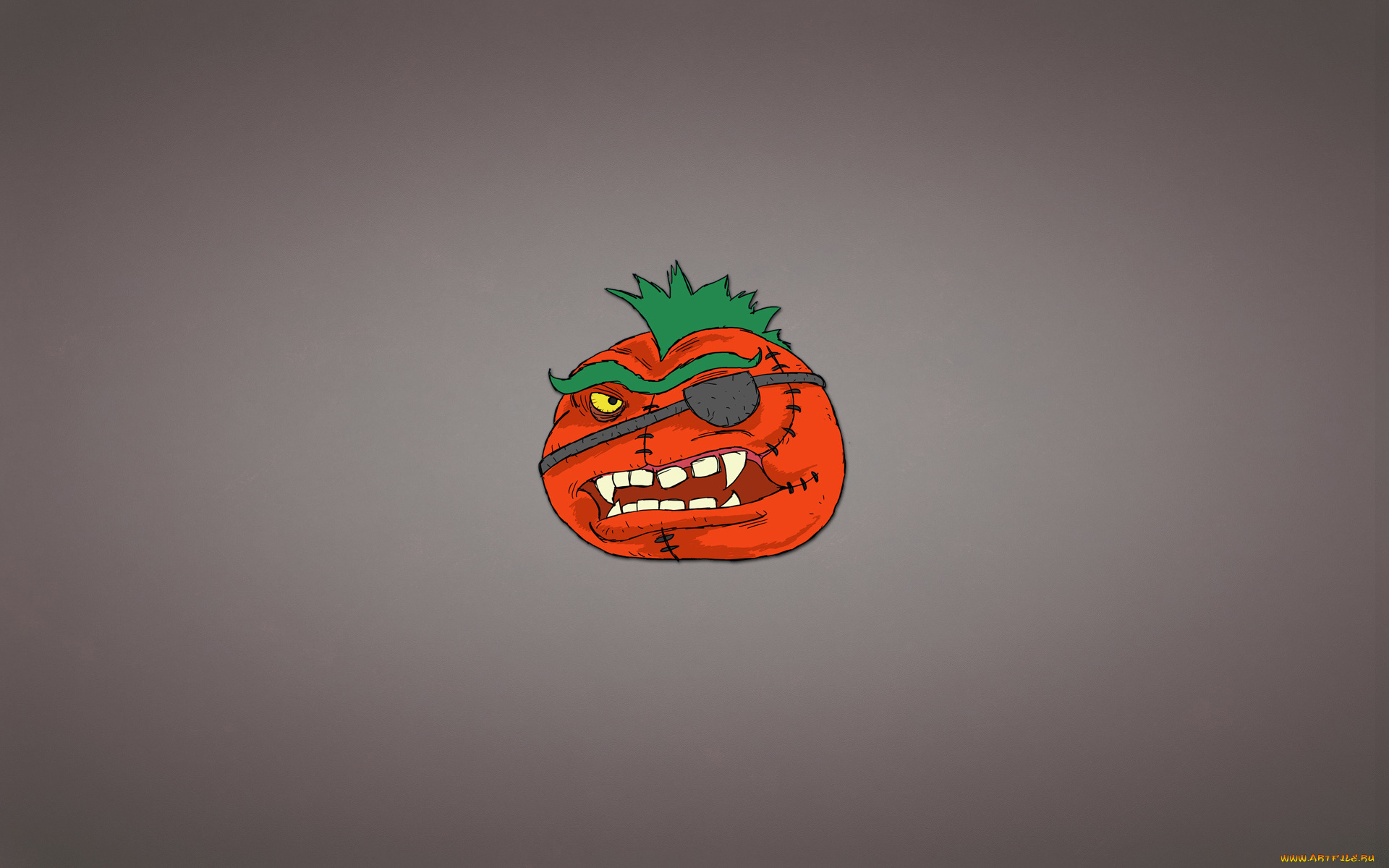 рисованное, минимализм, прическа, овощ, tomato, ирокез, повязка, зубастый, помидор, томат