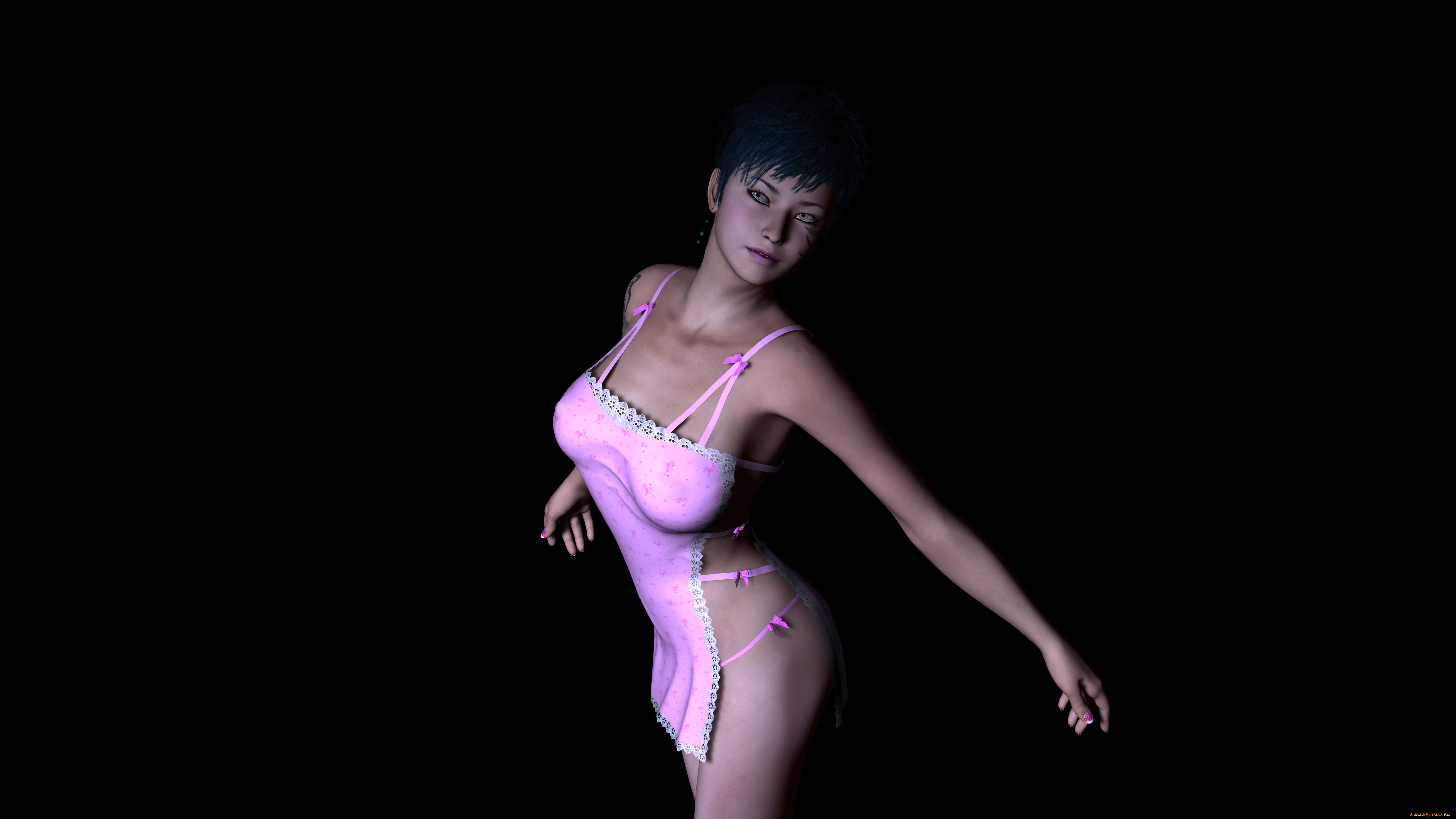 3д, графика, люди, , people, фон, взгляд, девушка