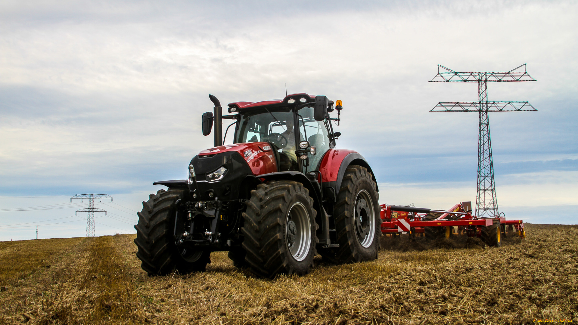 техника, тракторы, поле, трактор