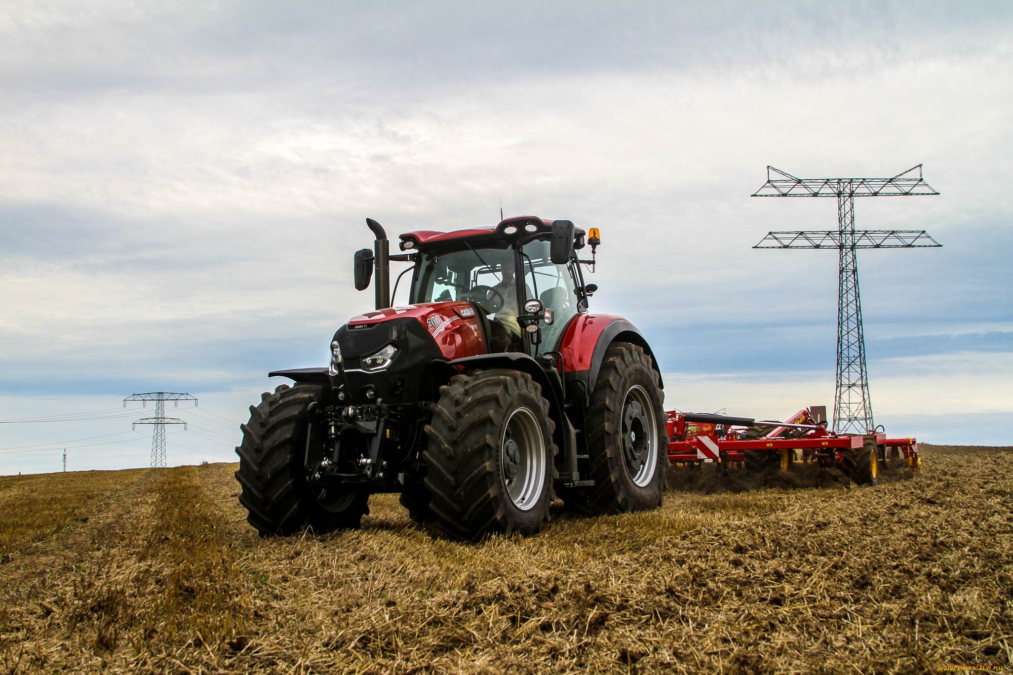 техника, тракторы, поле, трактор