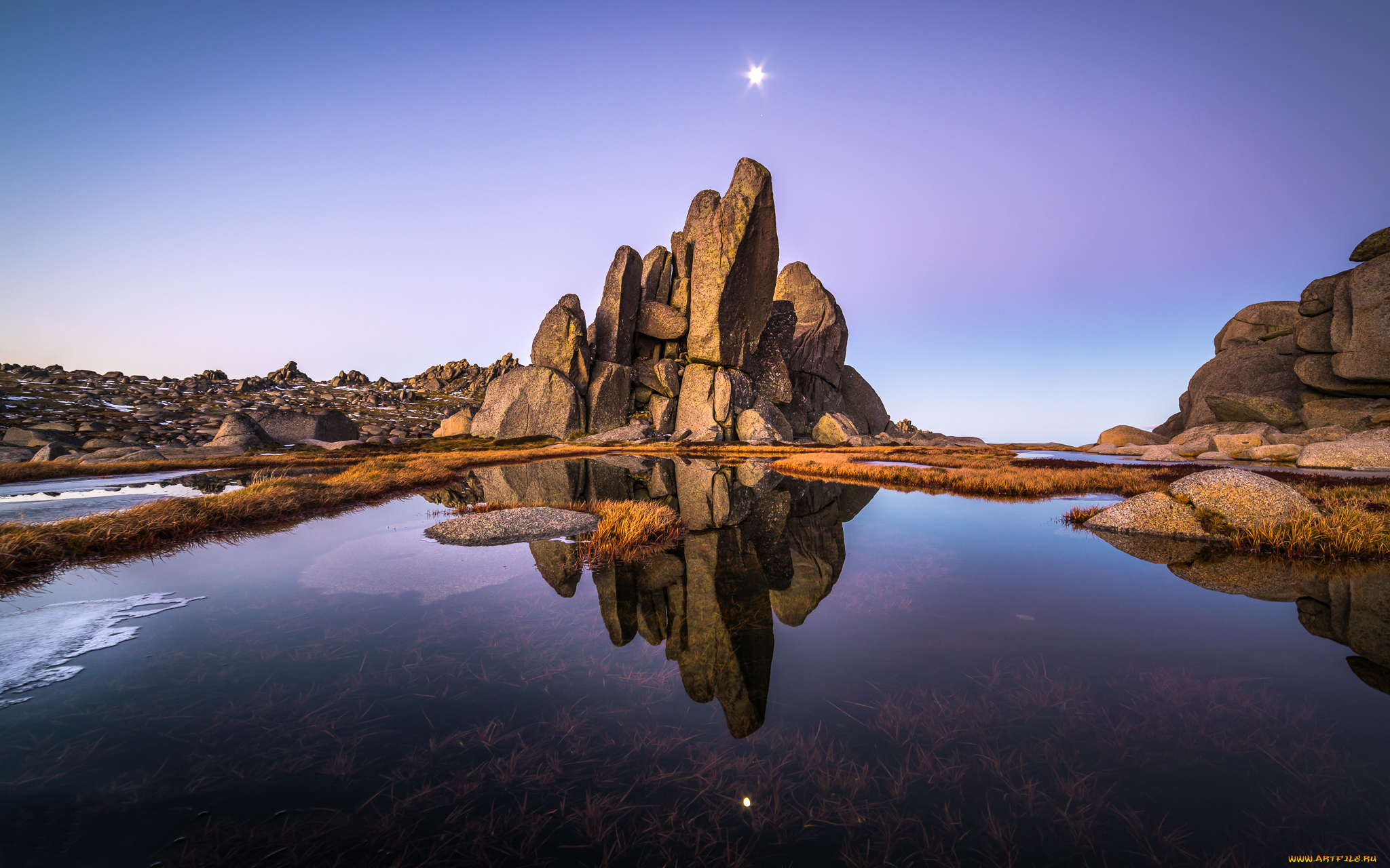 природа, побережье, скалы, залив