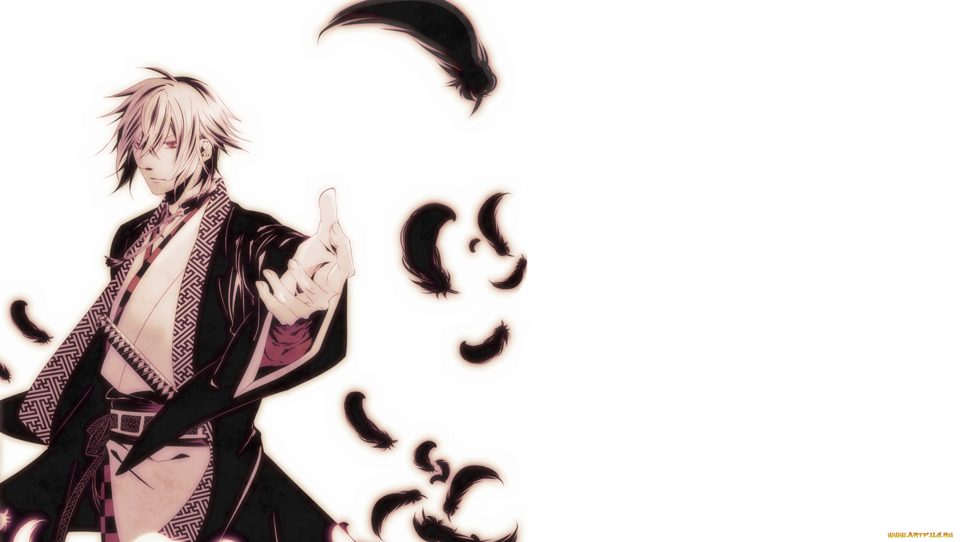 аниме, hakuouki, kazama, chikage