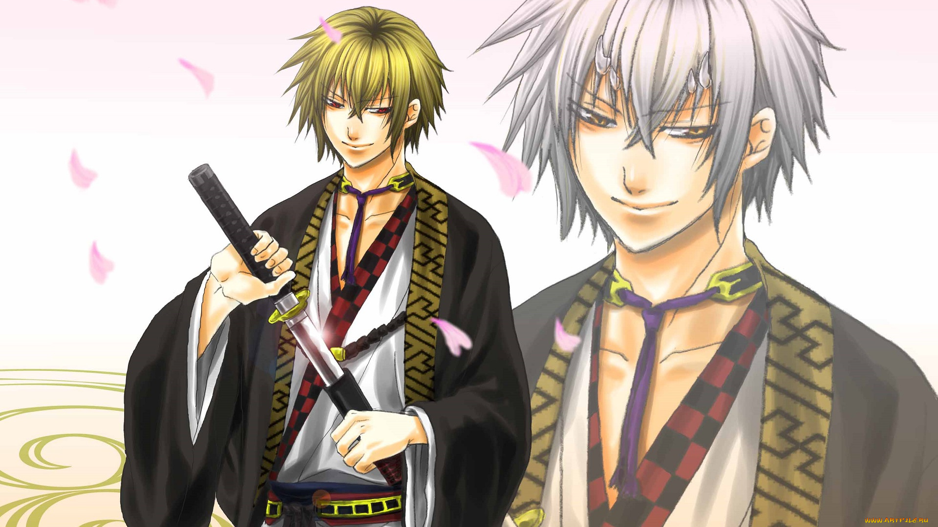 аниме, hakuouki, kazama, chikage