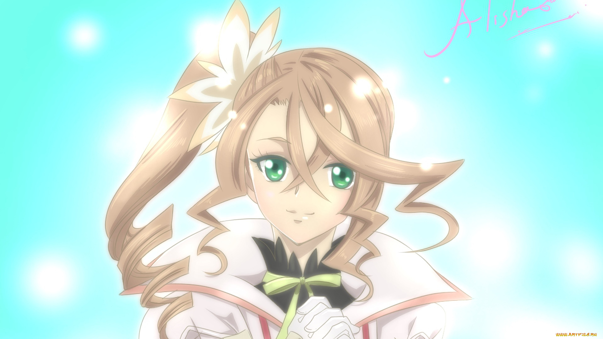 аниме, tales, of, zestiria, взгляд, девушка, фон