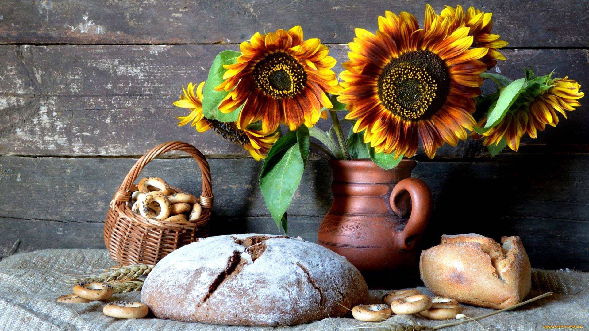 еда, хлеб, , выпечка, сушки, подсолнухи