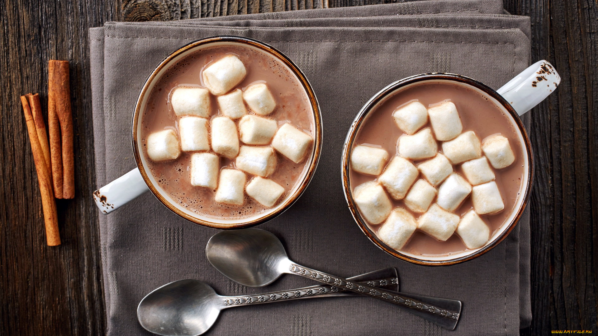 еда, напитки, корица, какао, зефир