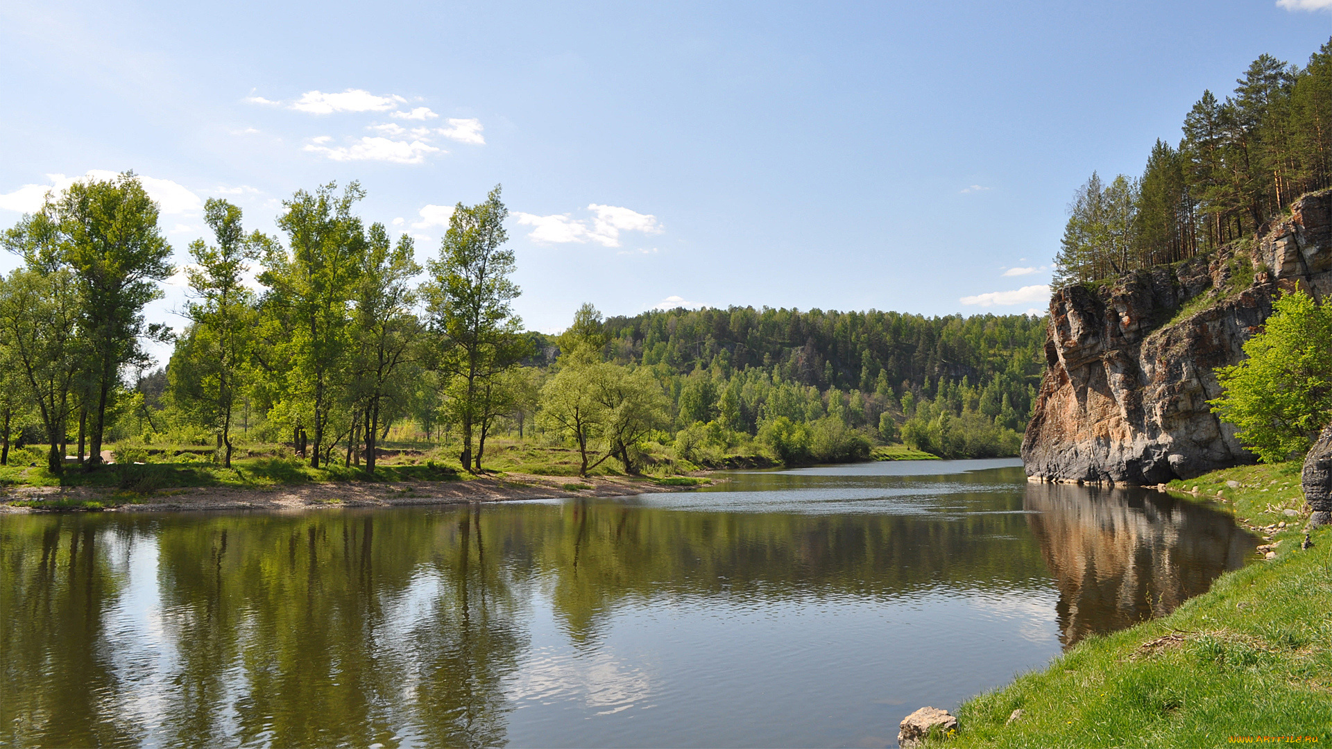 природа, реки, озера, река, деревья