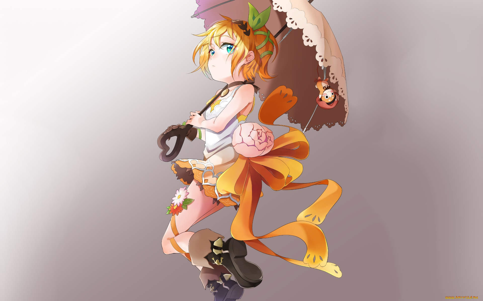 аниме, tales, of, zestiria, фон, взгляд, девушка