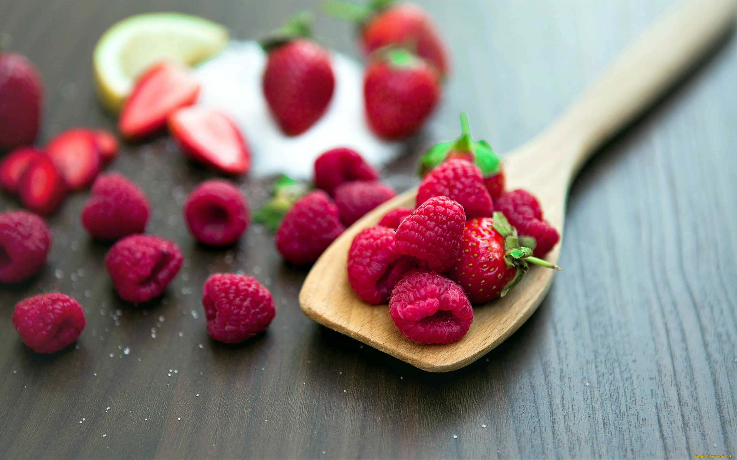 еда, фрукты, , ягоды, малина, клубника