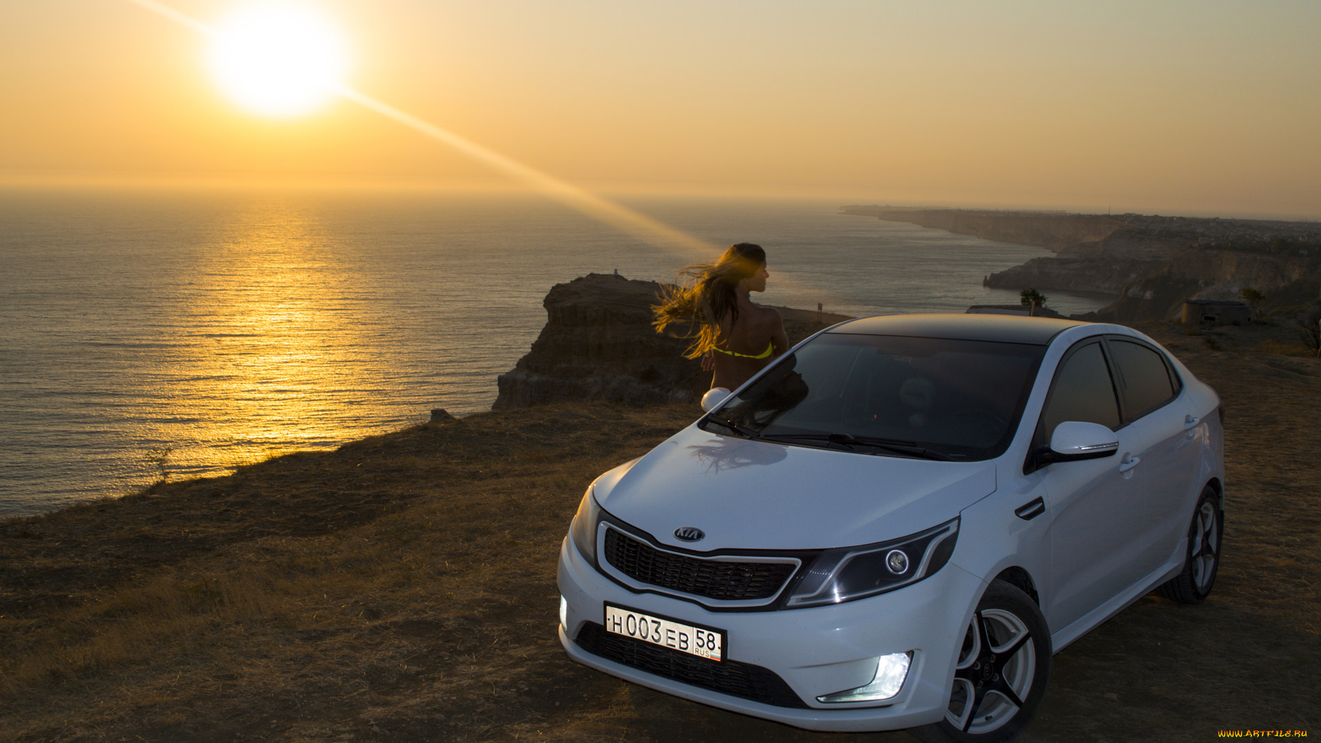 автомобили, -авто, с, девушками, kia, rio