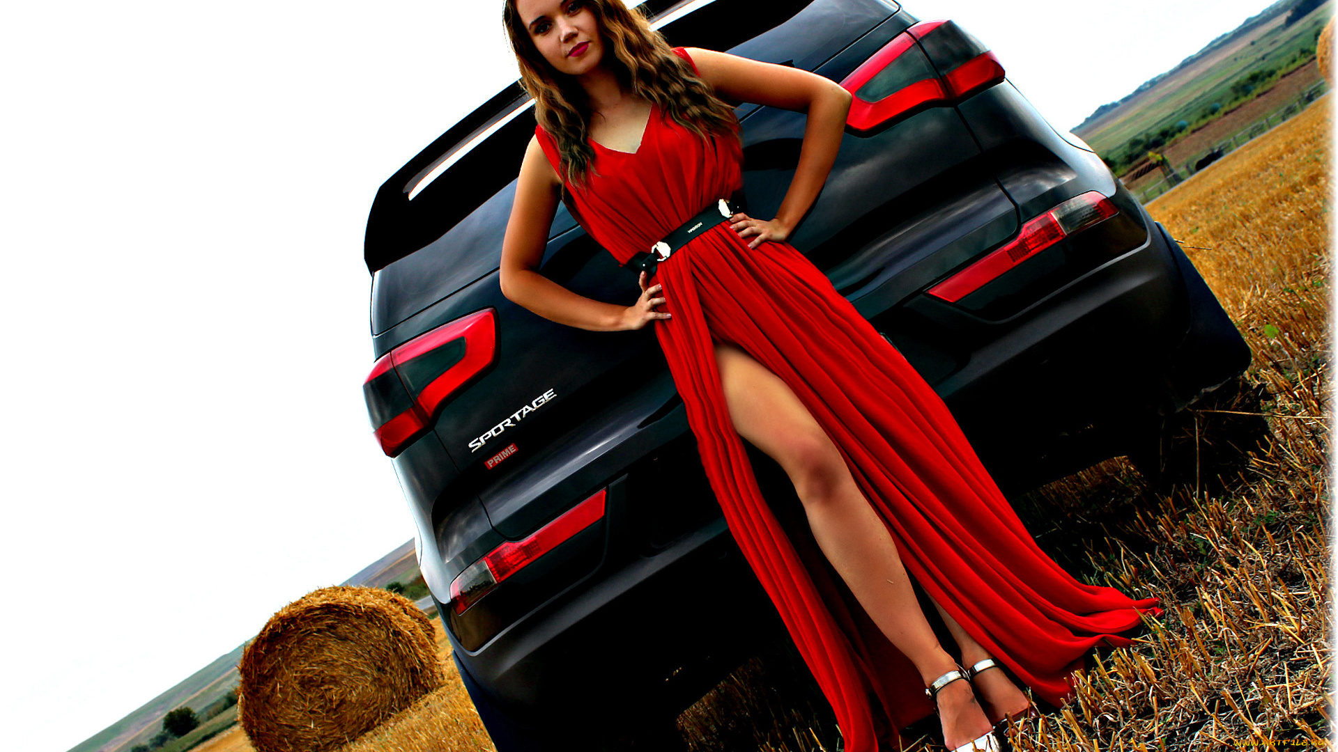 автомобили, -авто, с, девушками, kia, sportage