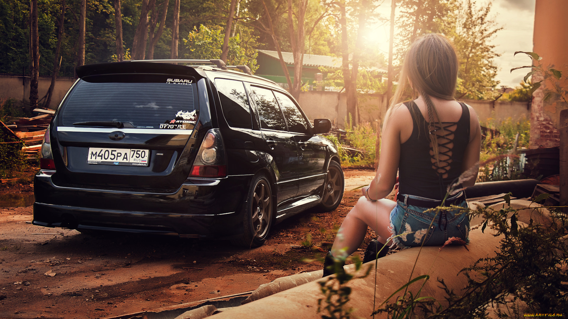 автомобили, -авто, с, девушками, subaru