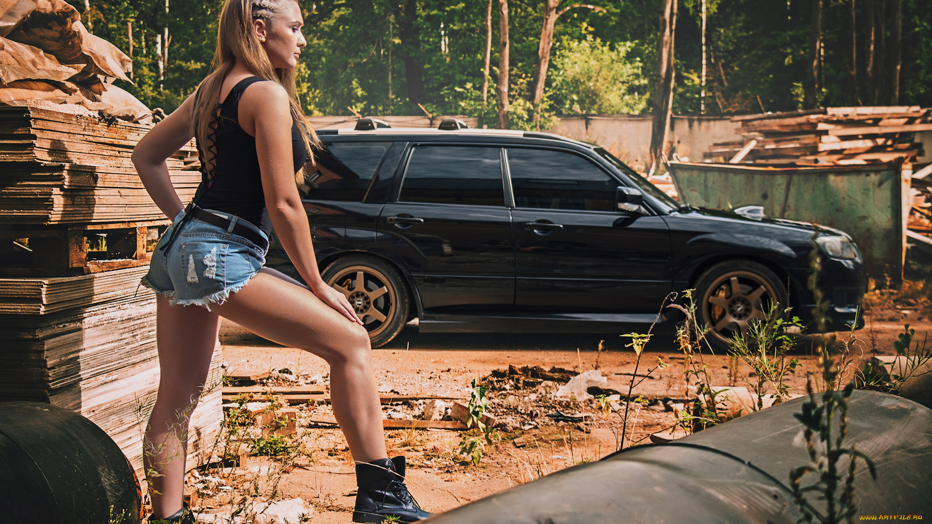 автомобили, -авто, с, девушками, subaru