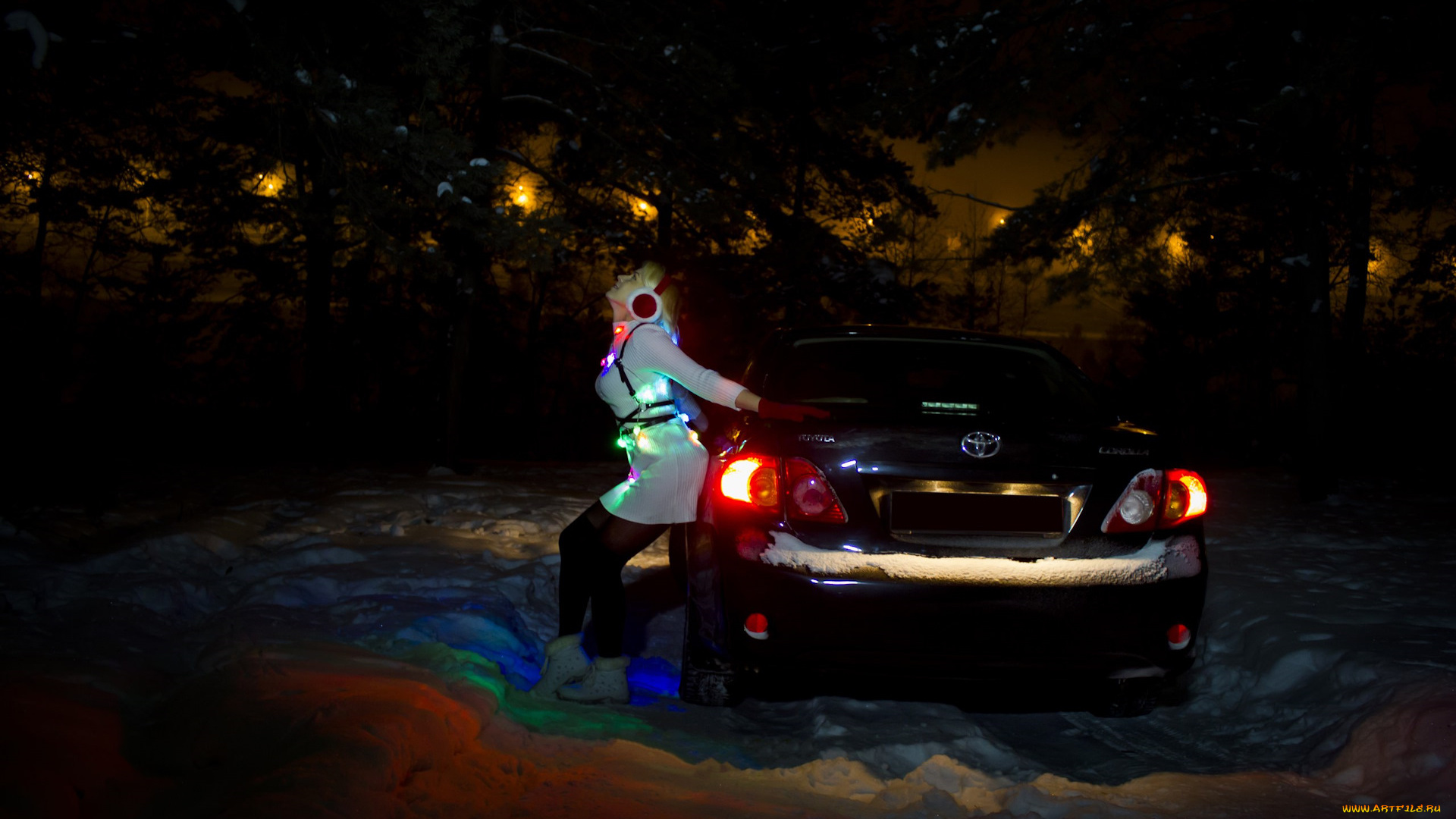 автомобили, -авто, с, девушками, toyota, corolla