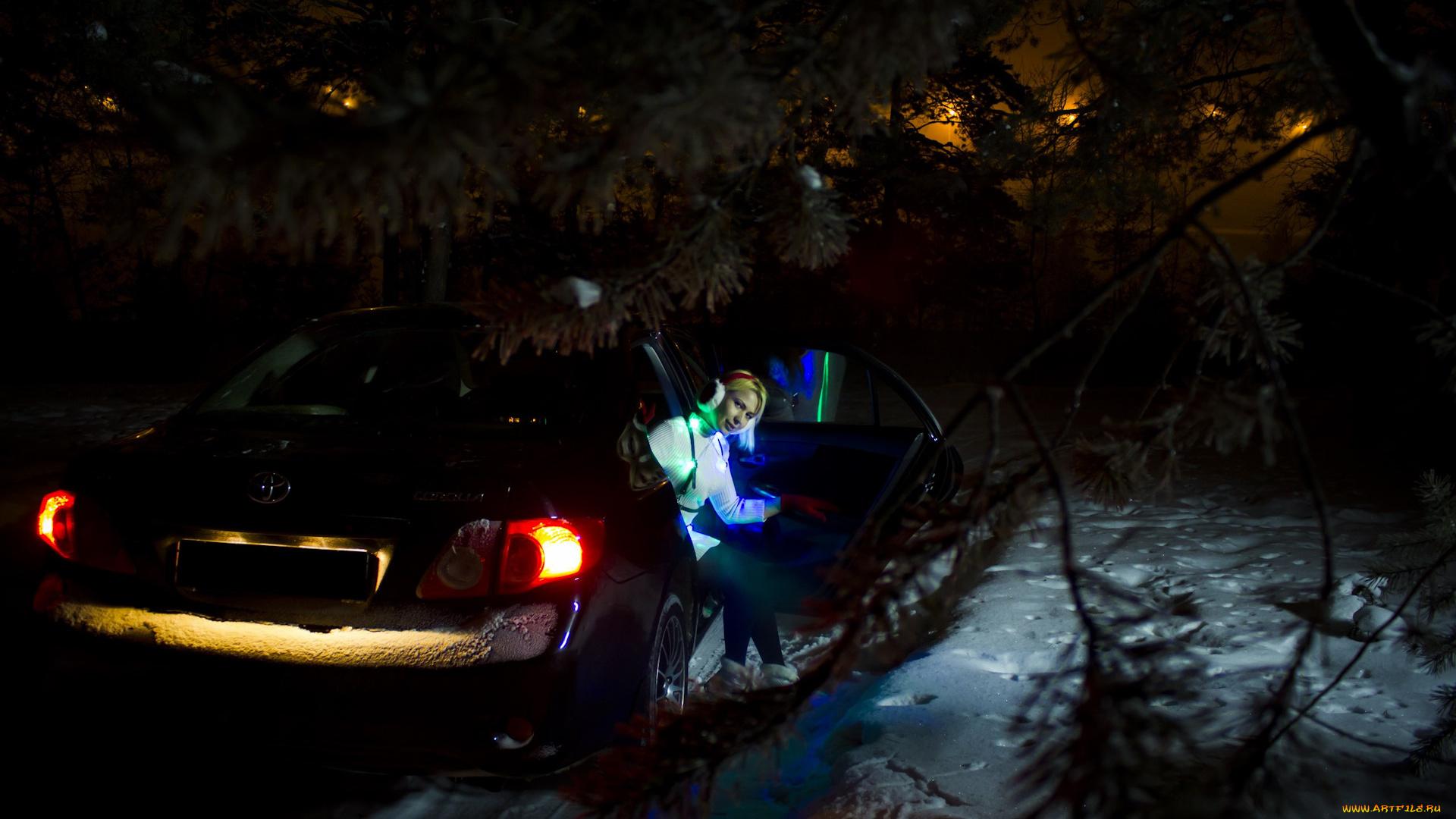 автомобили, -авто, с, девушками, toyota, corolla