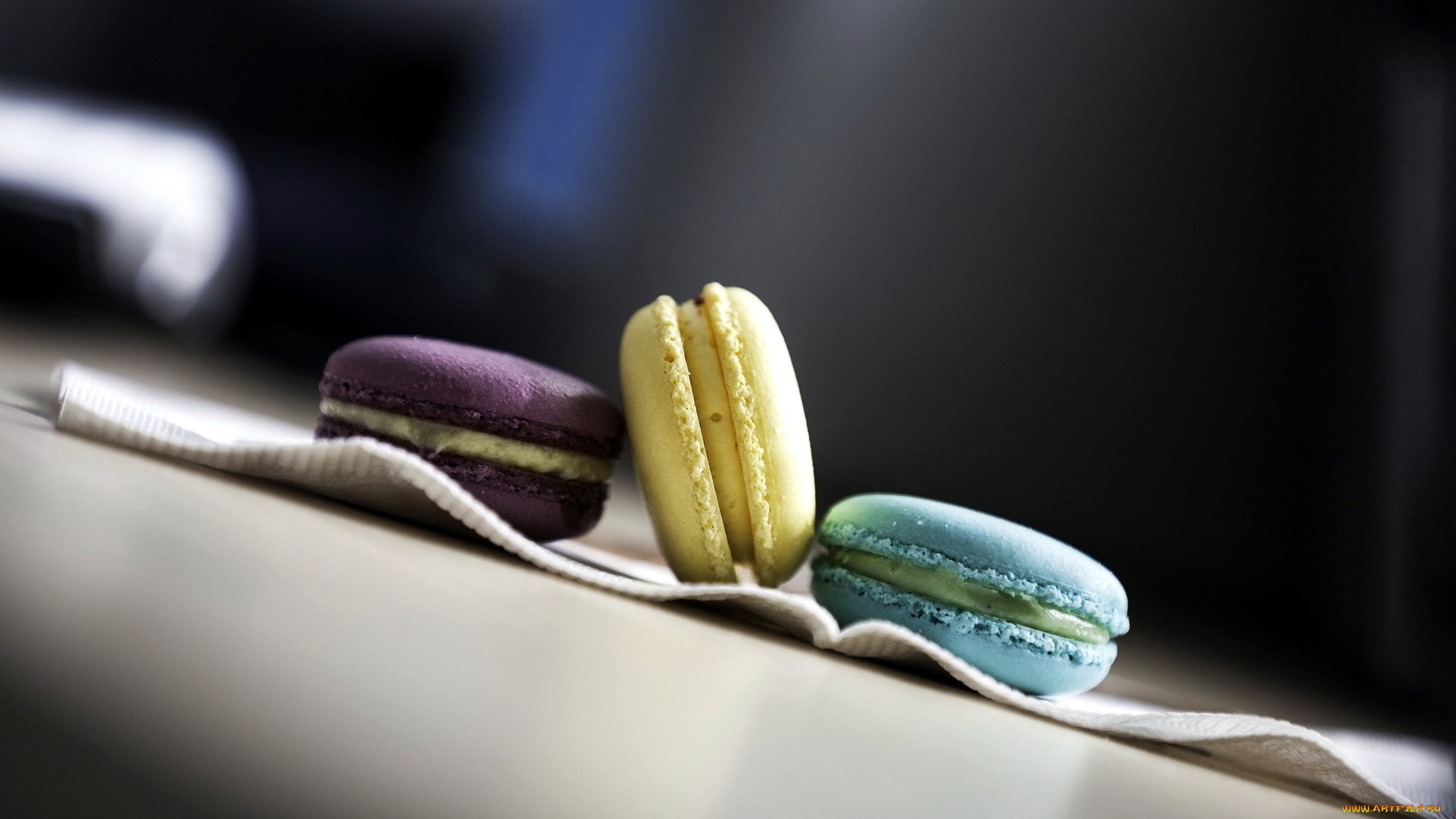 еда, макаруны, лакомство, печенье, ассорти