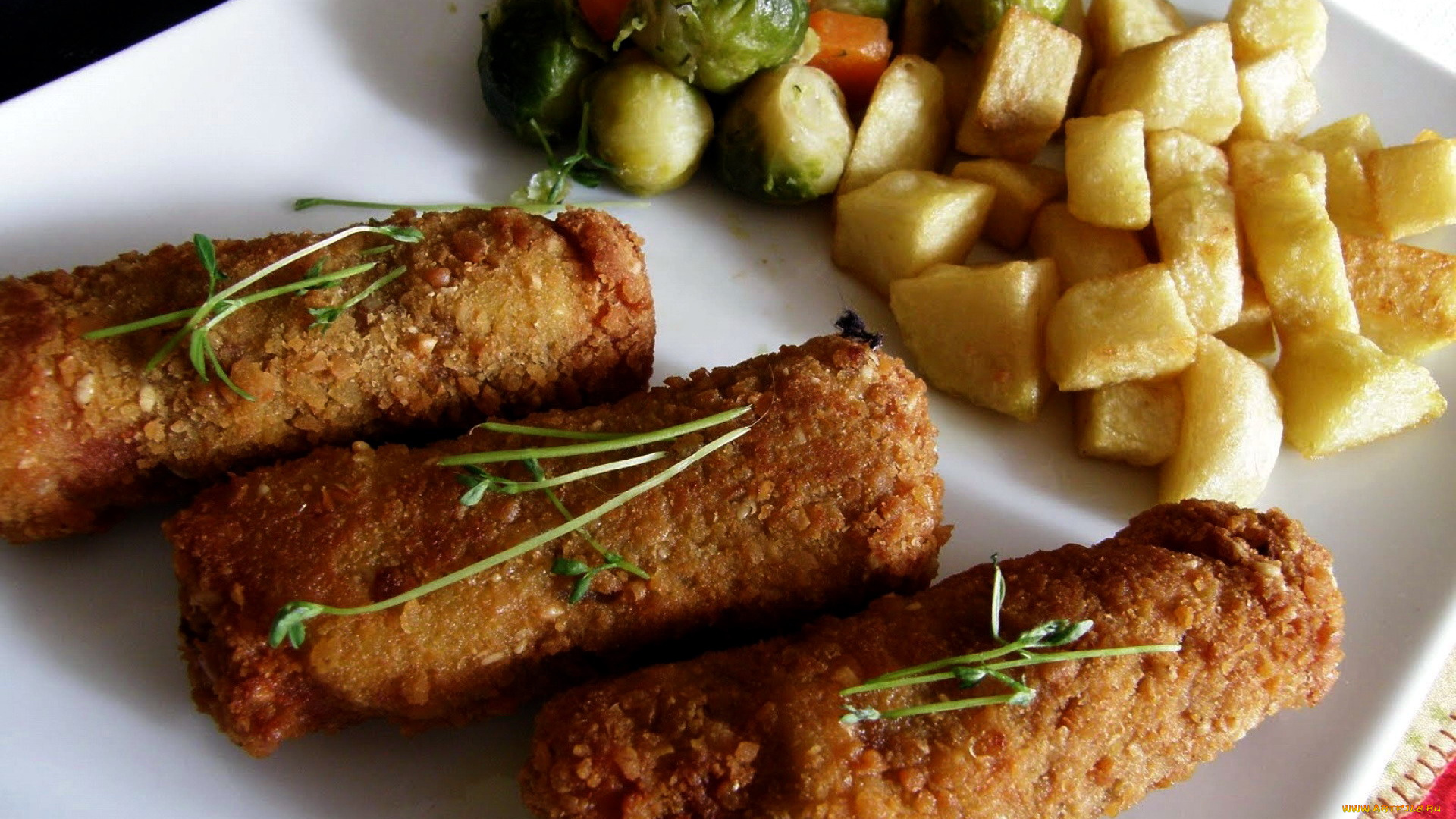 еда, мясные, блюда, овощи, биточки, картофель