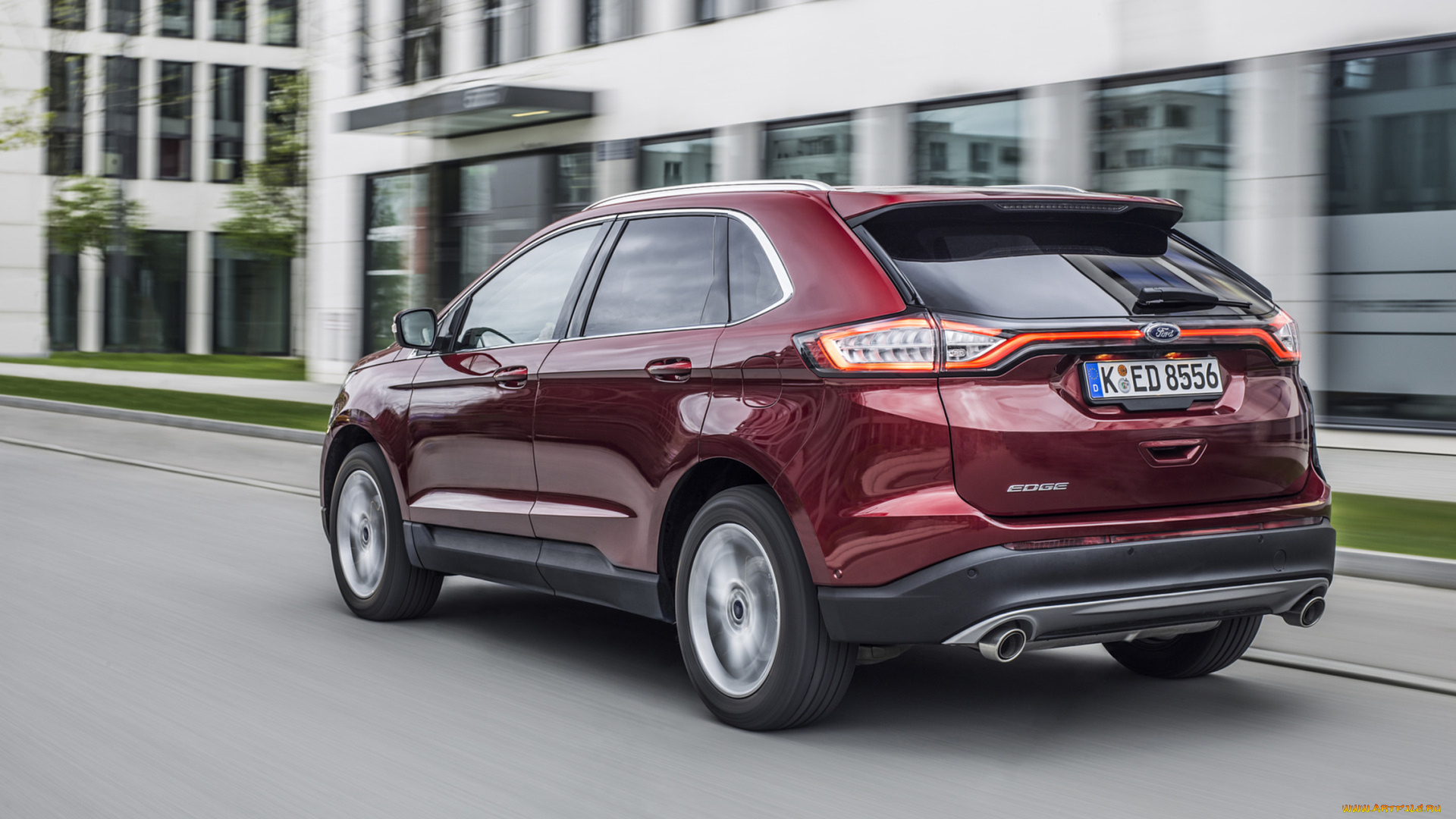 ford, edge, 2017, автомобили, ford, edge, 2017, red