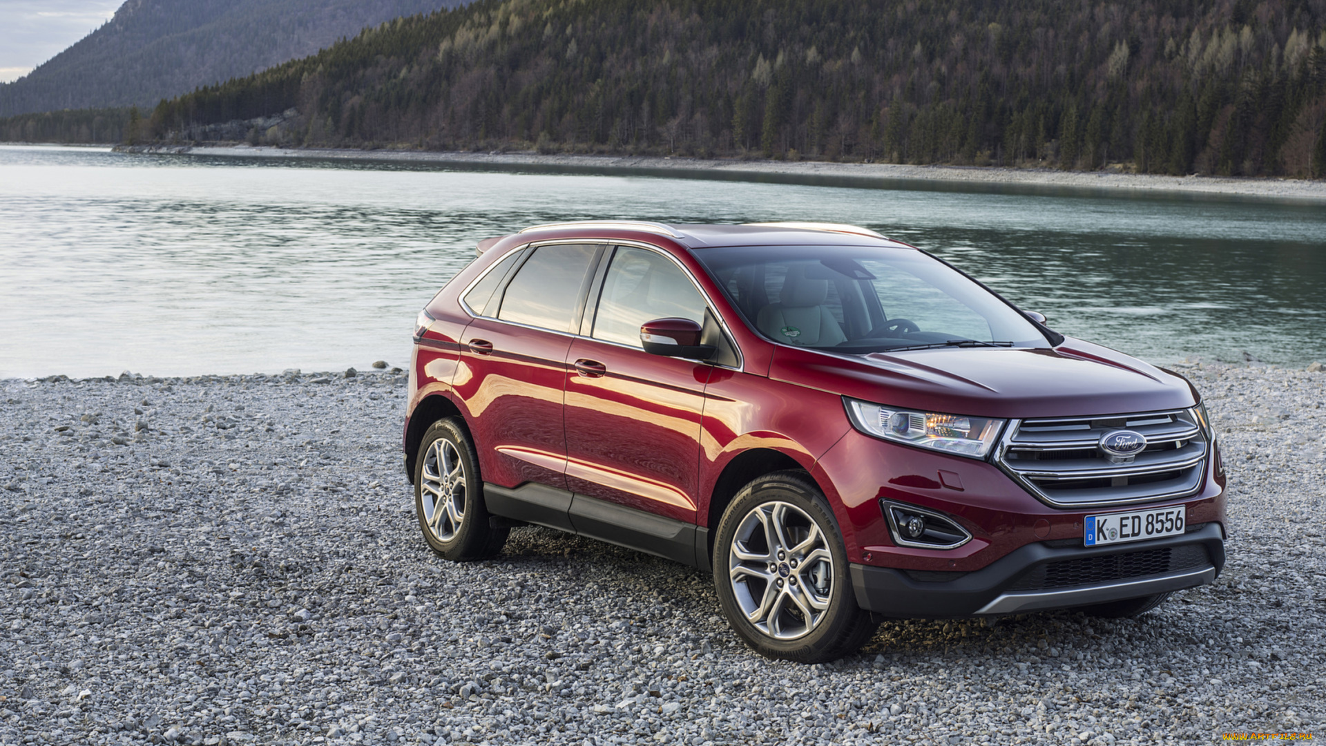 ford, edge, 2017, автомобили, ford, edge, red, 2017