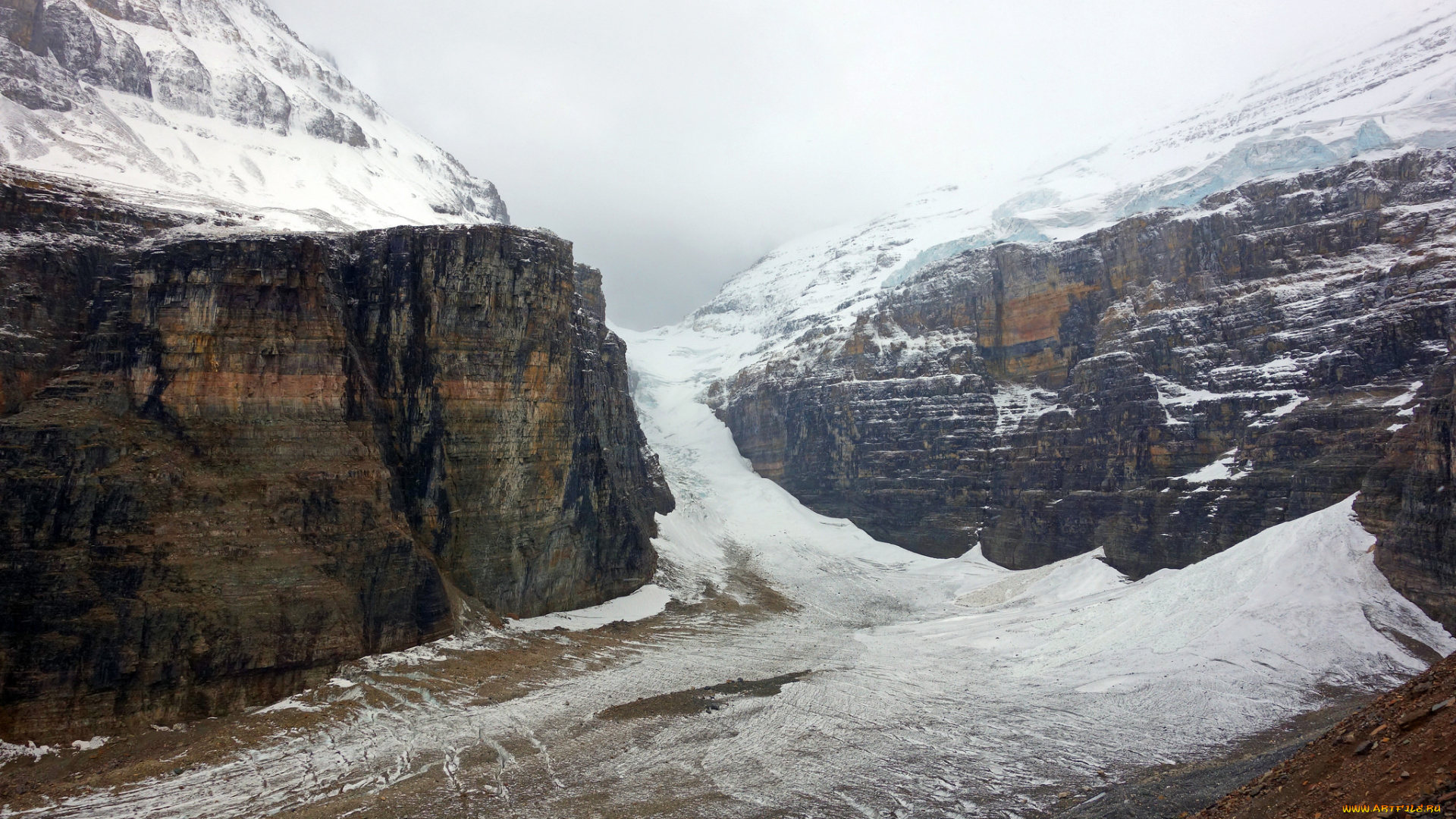 природа, айсберги, и, ледники, простор